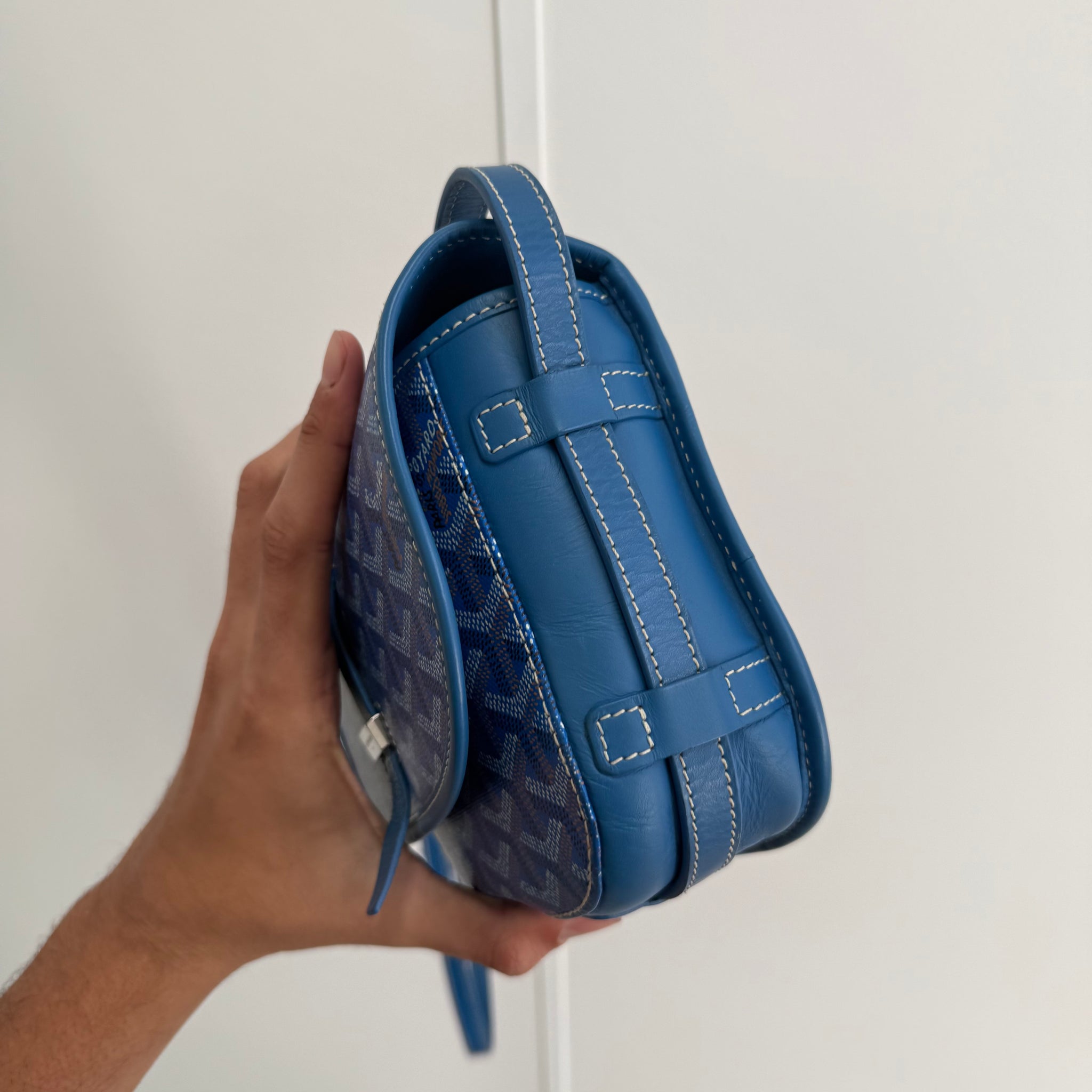 Goyard Belvedere PM Messenger Bag Sky Blue
