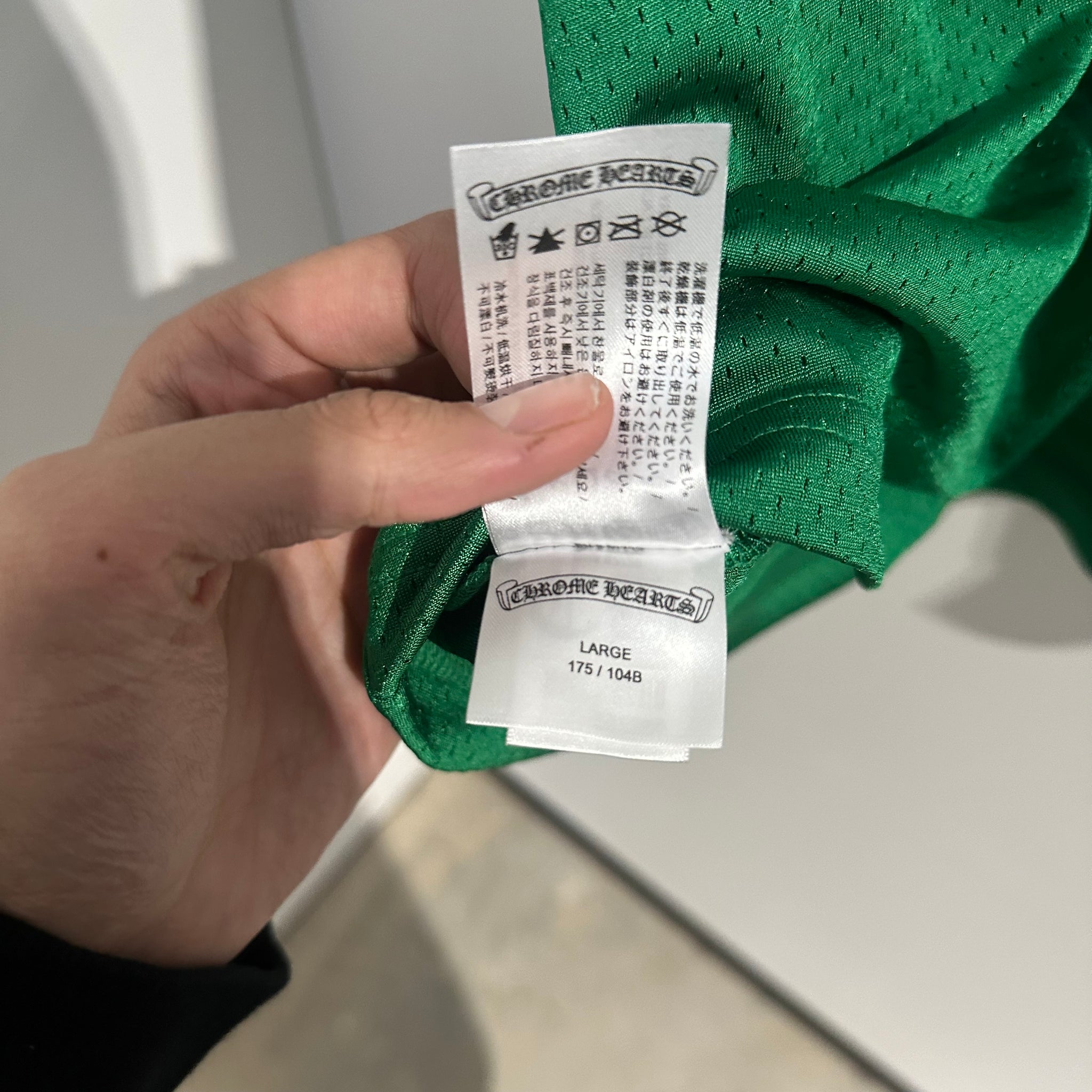 Chrome Hearts Stadium Mesh Green Tshirt Jersey (Size L)