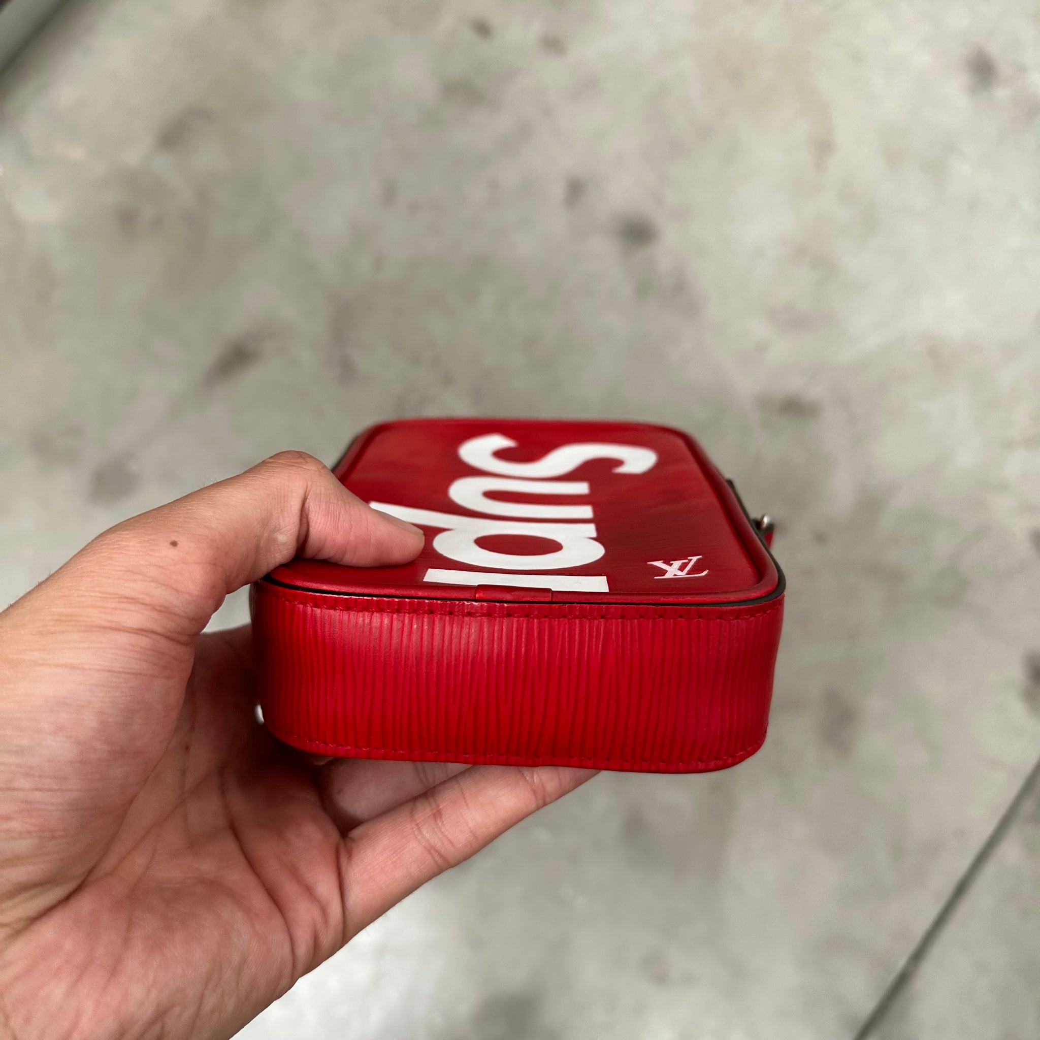 Louis Vuitton x Supreme Danube Bag Epi PPM Red