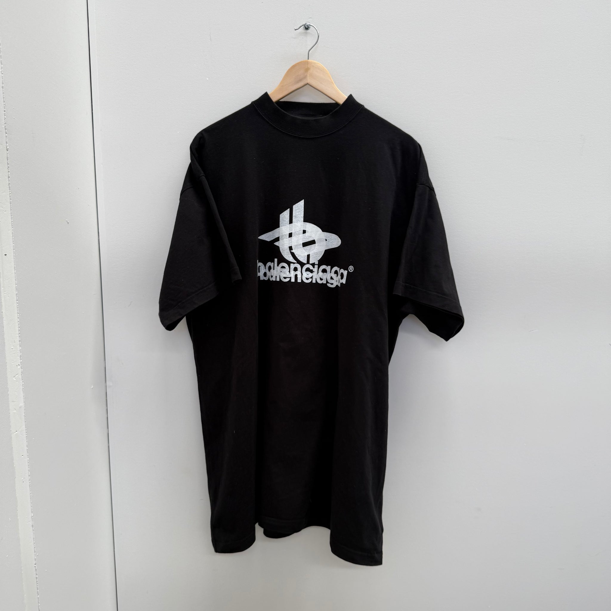 Balenciaga Layered 3B Logo Sports Black Tshirt (fits XL-XXL)