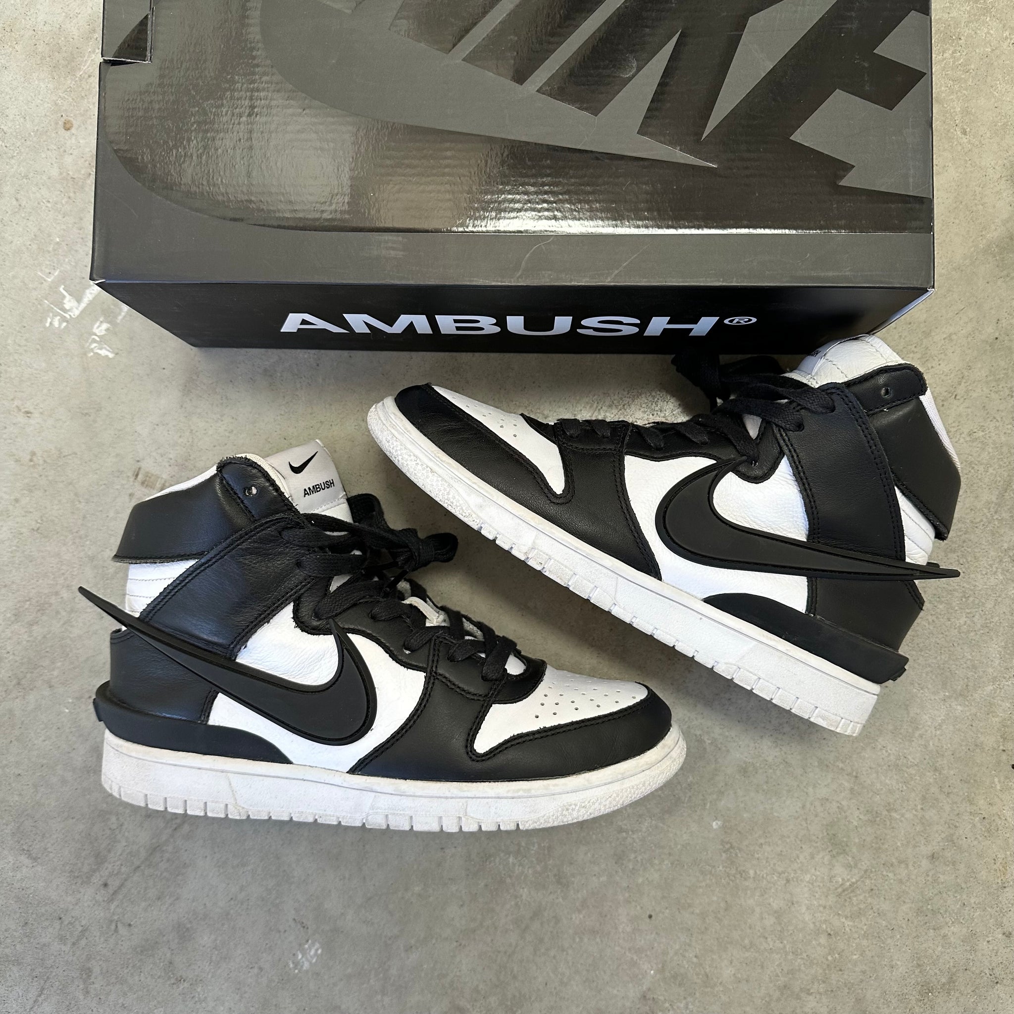 Nike Ambush x Dunk High Black White (US7)
