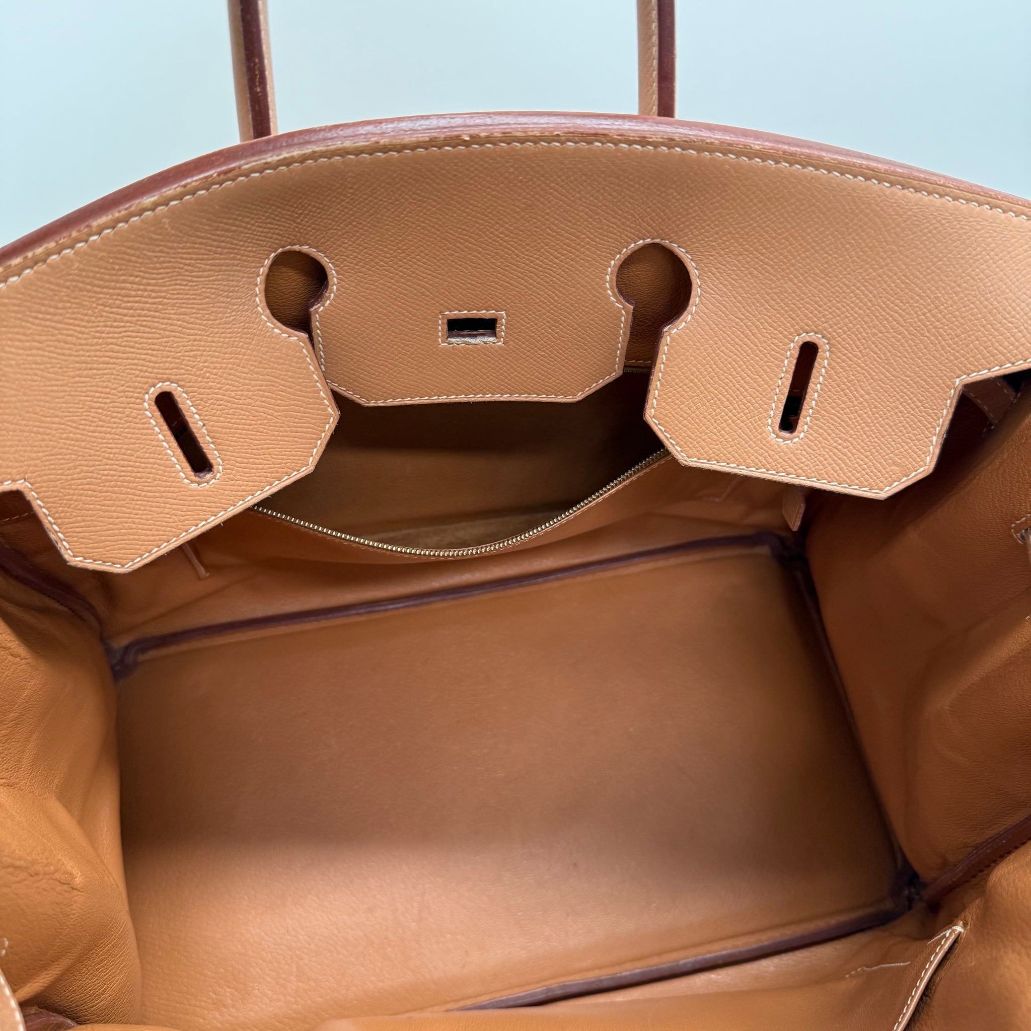 Hermes Birkin 35 Brown Leather Hand Bag