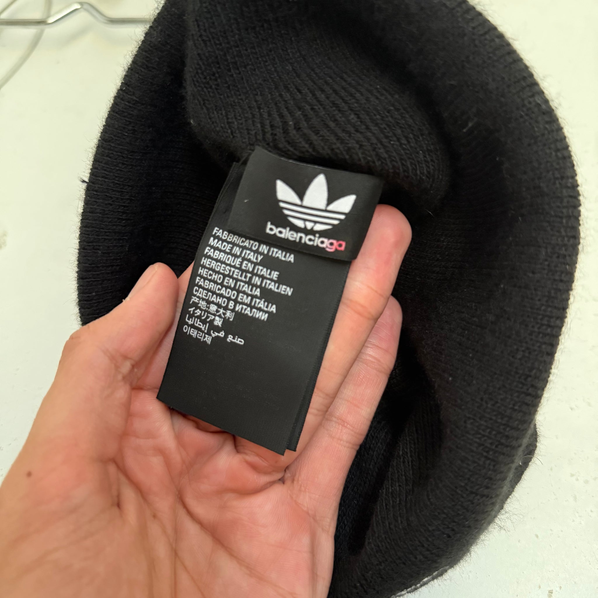 Balenciaga x Adidas Black Beanie