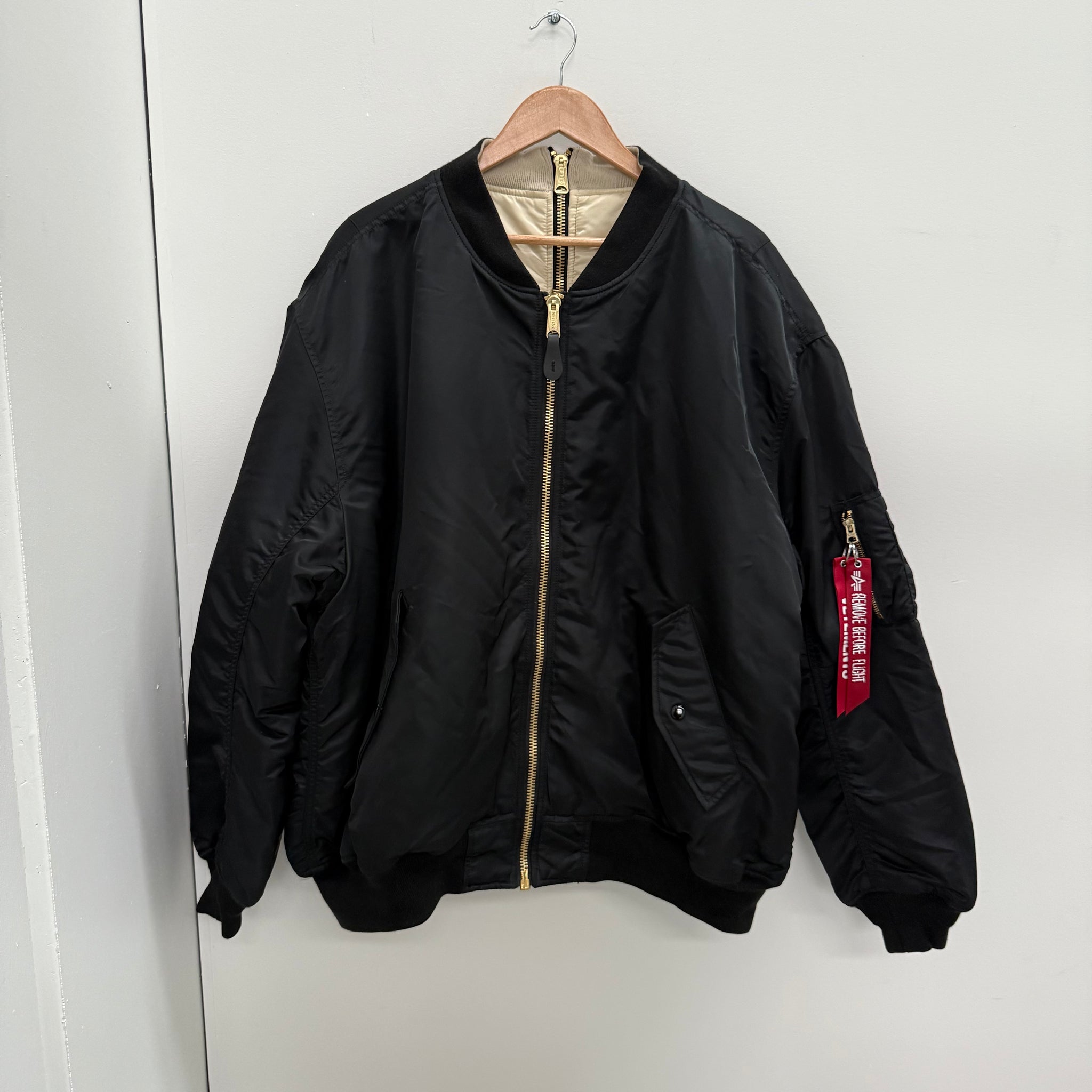 Vetements Full Zip Reversible Bomber Jacket (Size S)