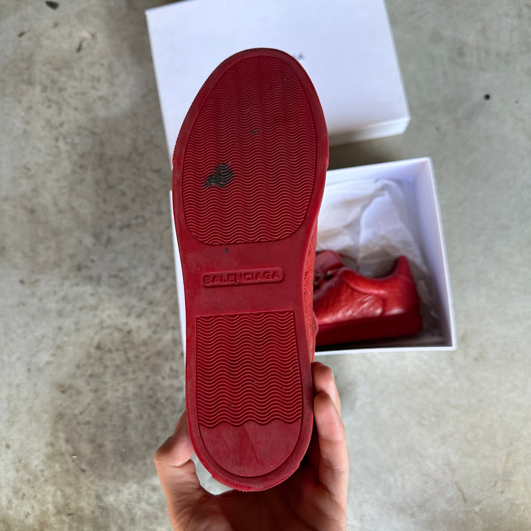 Balenciaga Arena Low Red Leather (EU 39 / US6)