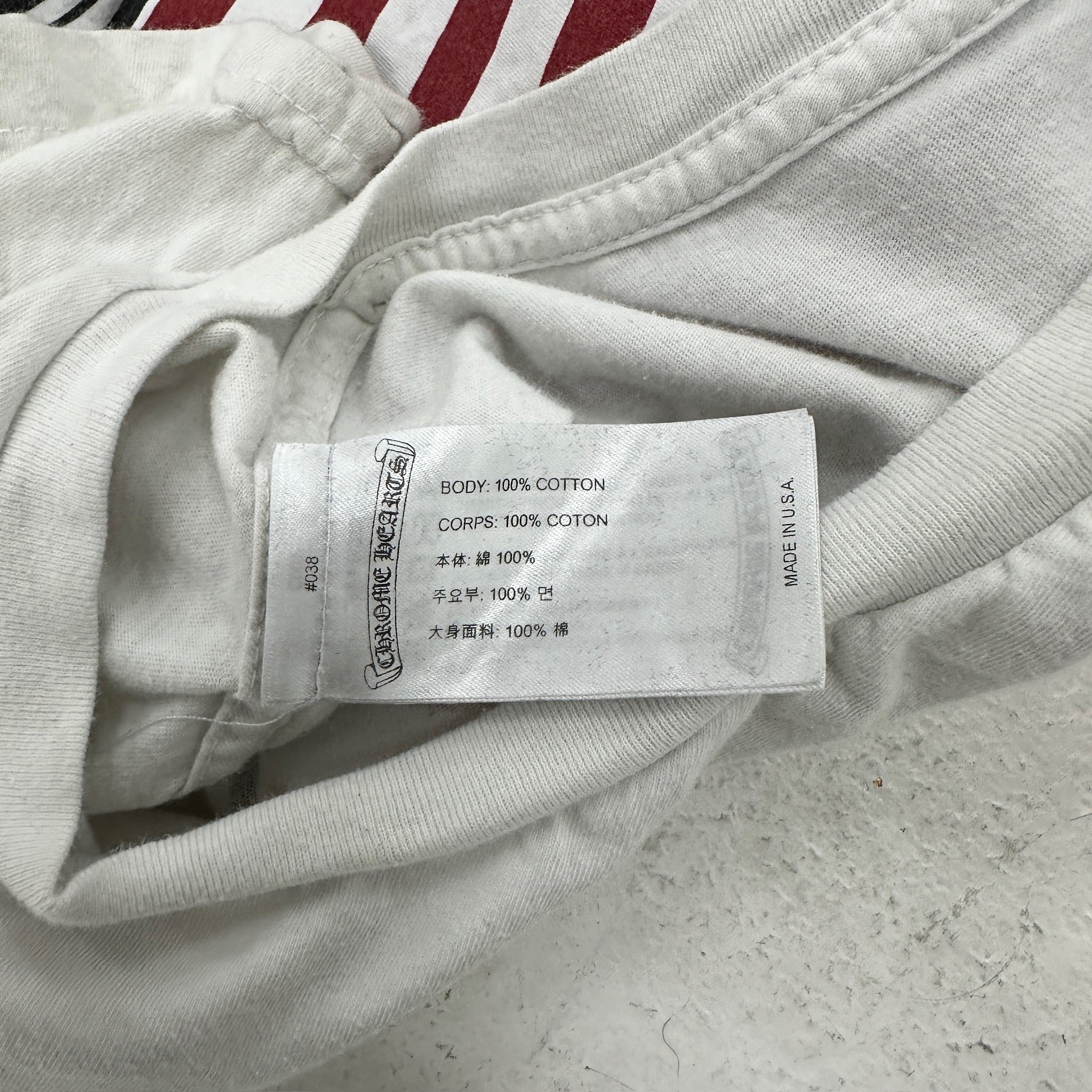 Chrome Hearts Equinox Tee White Size L