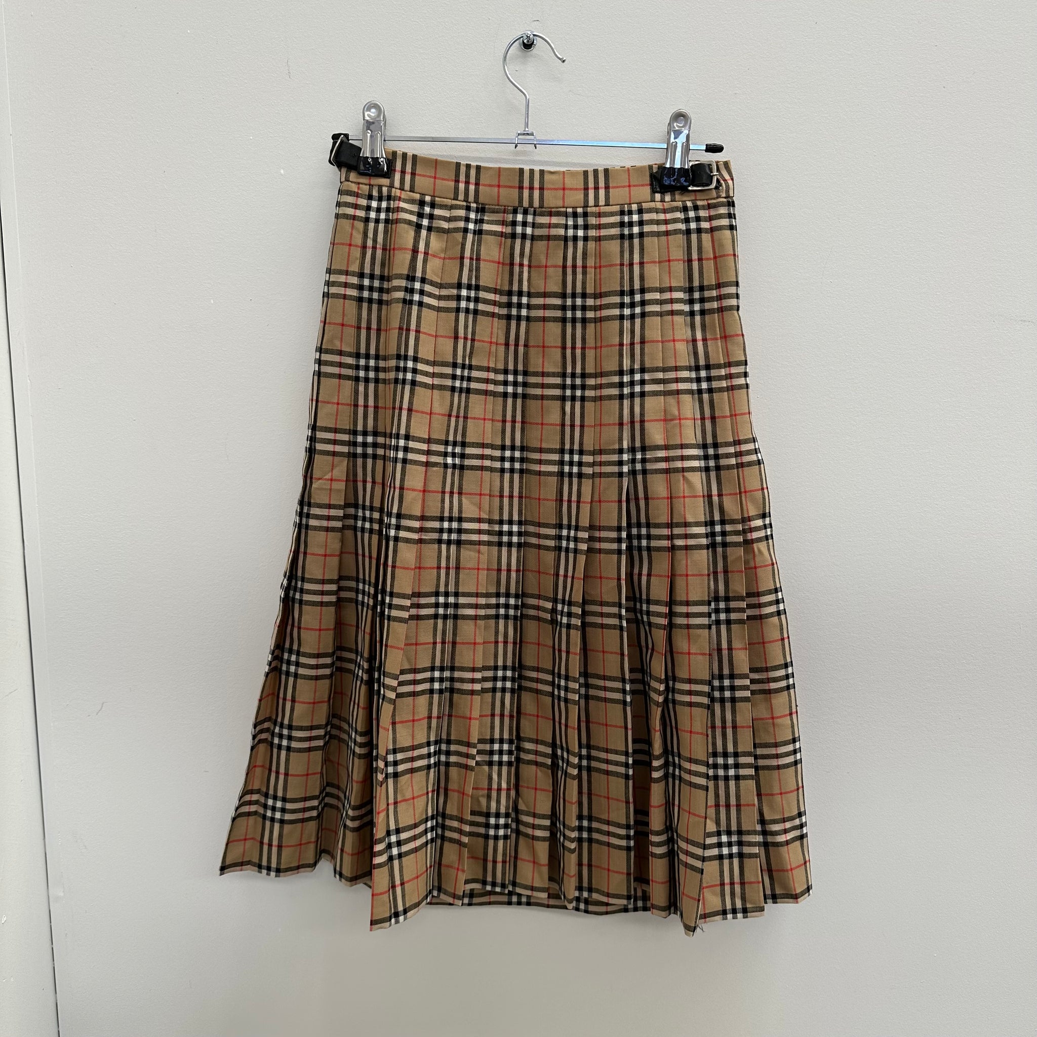 Burberry Vintage Check Print Skirt