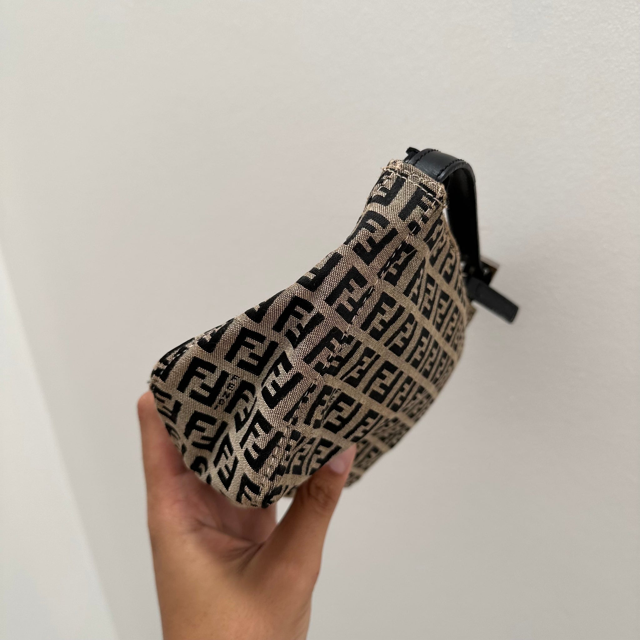Fendi Mini Pochette Shoulder Bag Canvas