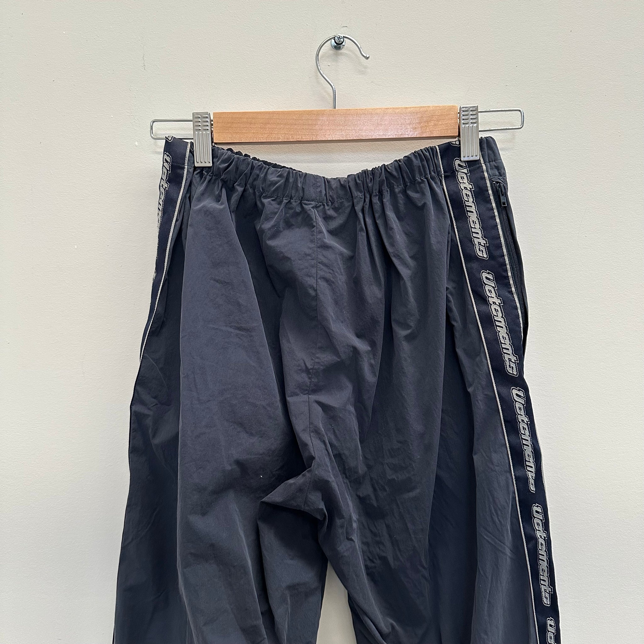 Vetements Navy Side Logo Track Pants (fits XXS-S)