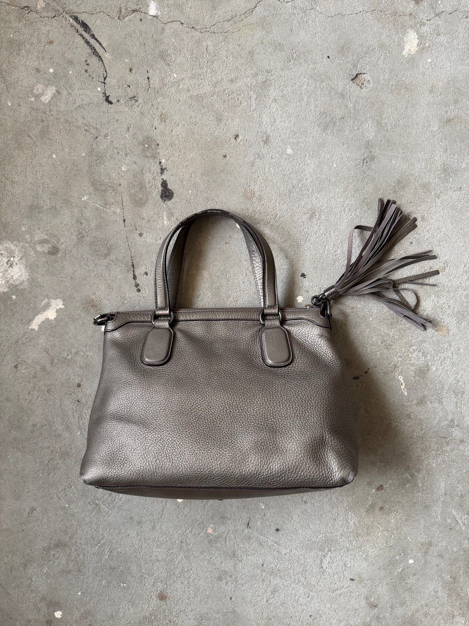 Gucci GG Soho Shoulder Bag Grey