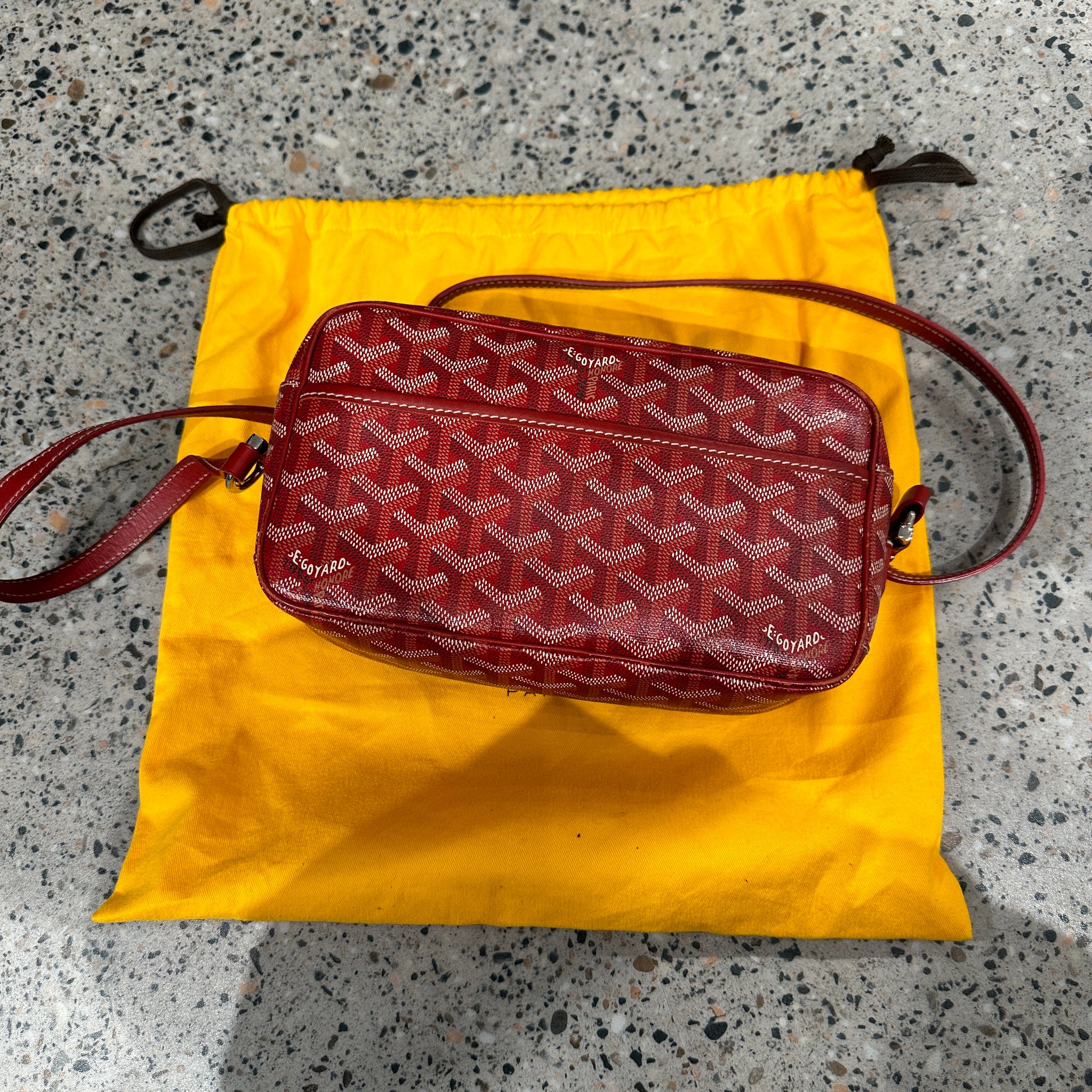 Goyard Cap Vert Cross Body Bag Red