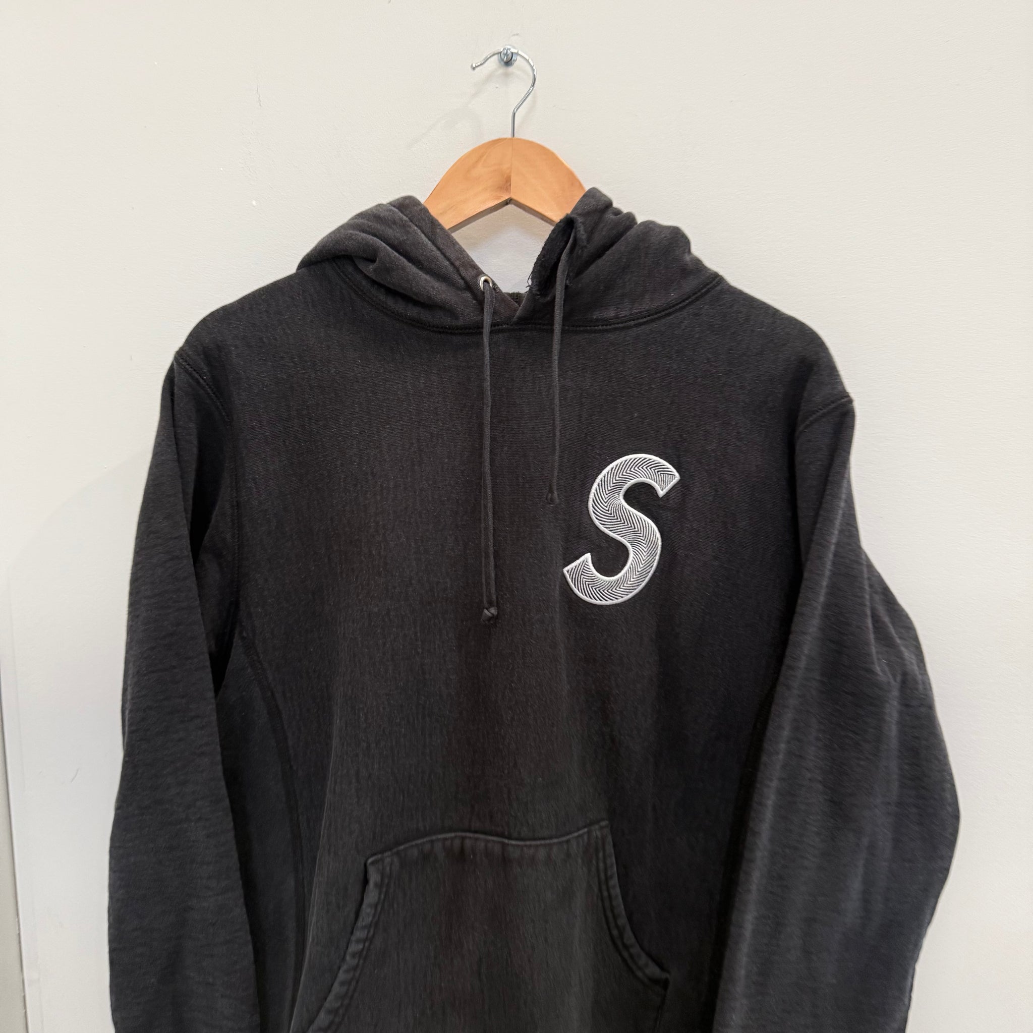 Supreme S Logo Hoodie Black (Size M)
