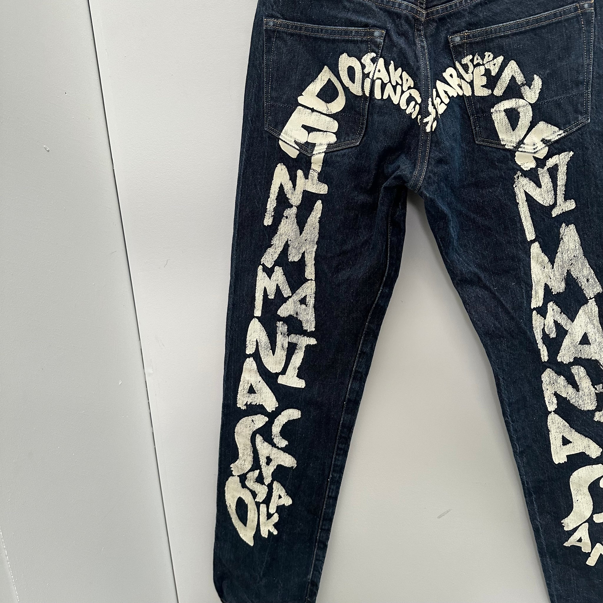 Evisu White Maniac Logo Denim (28 x)