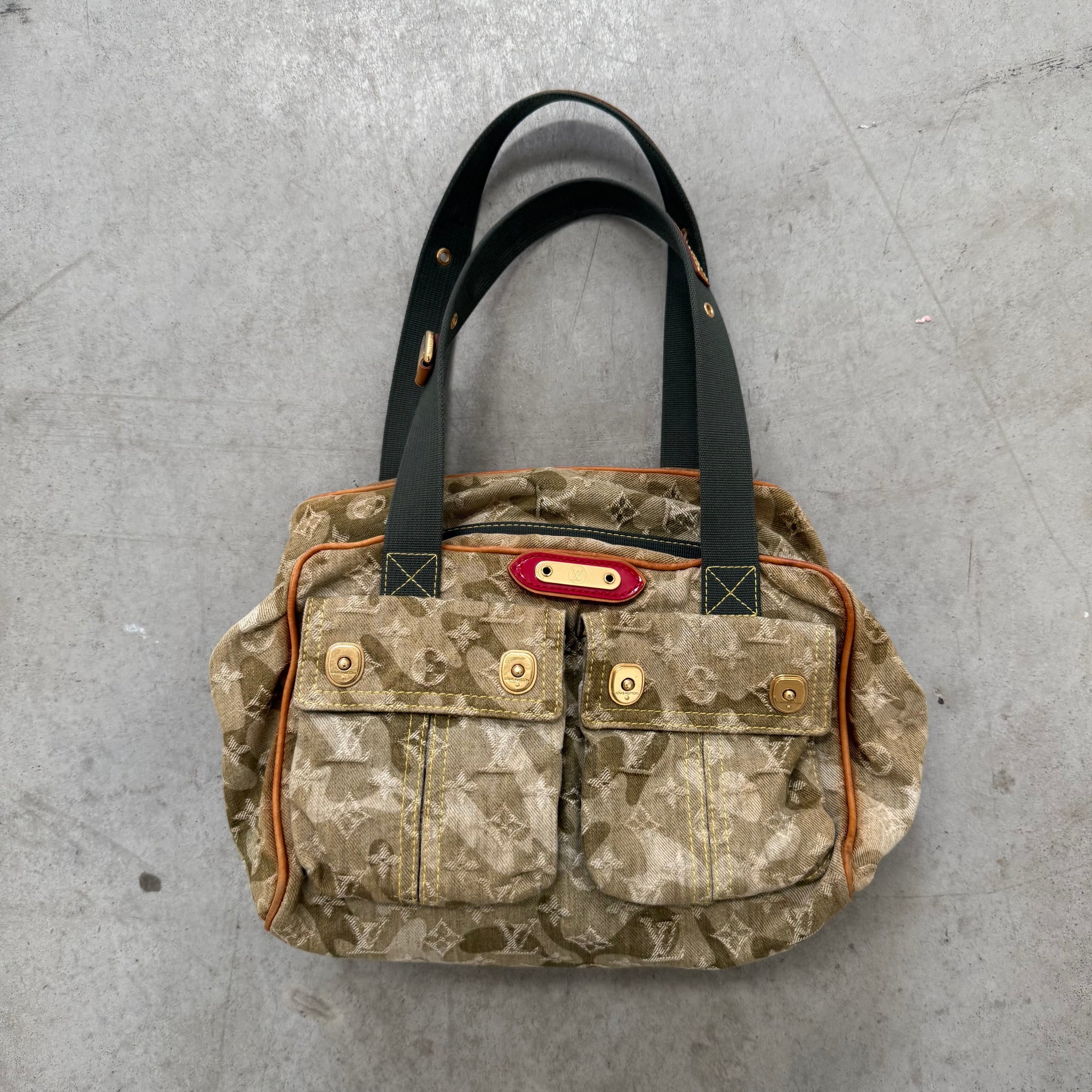 Louis Vuitton Takashi Murakami Denim Monogramouflage Jasmine Shoulder Bag