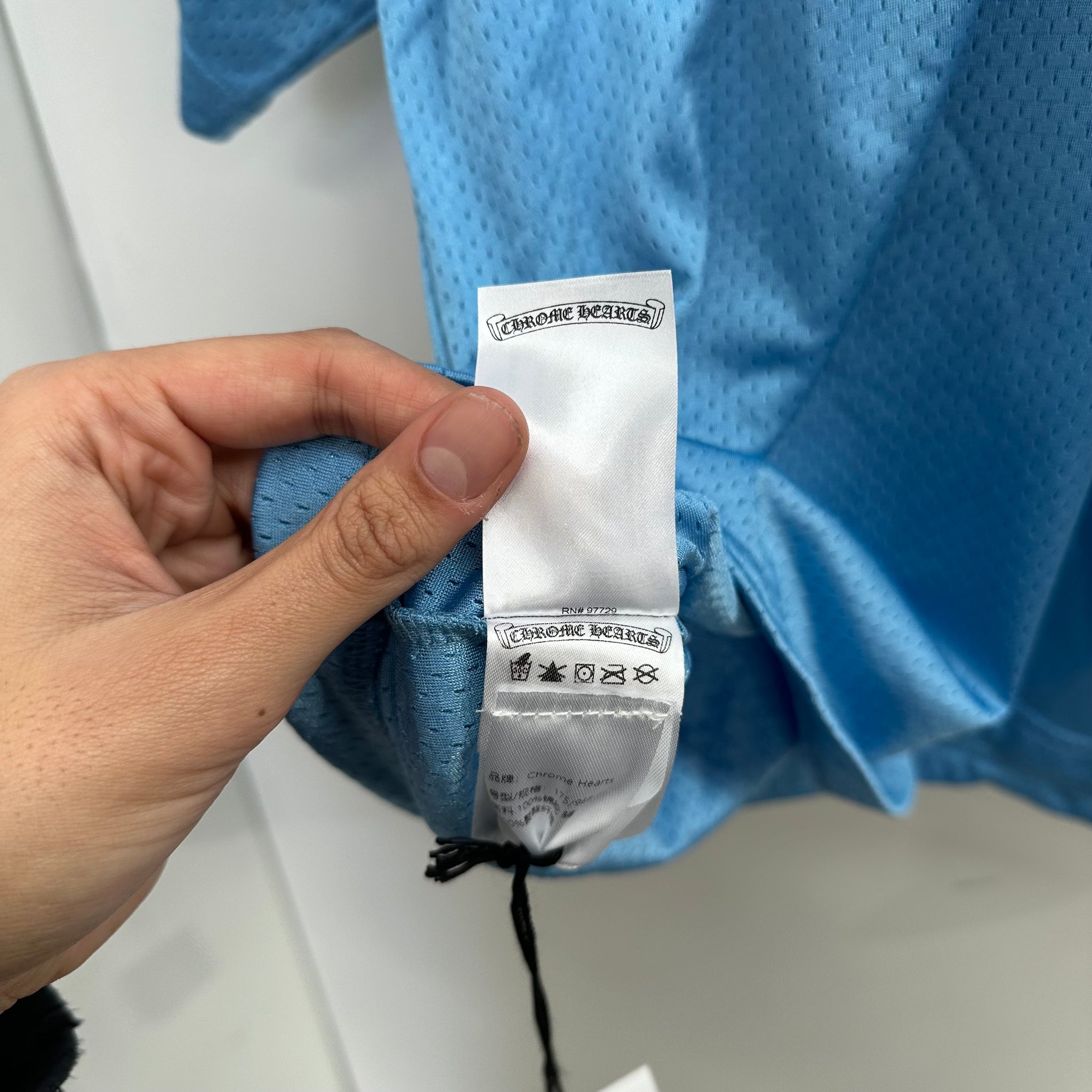 Chrome Hearts Stadium Mesh Blue Tshirt Jersey (Size M)