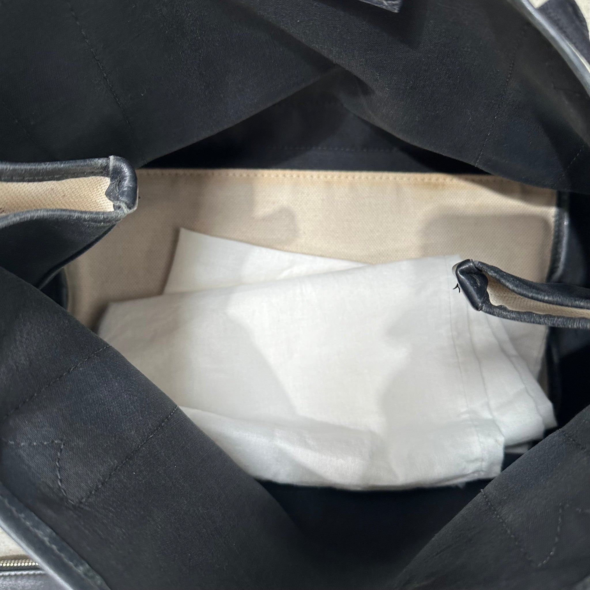 Balenciaga Cabas Tote Bag White/Black