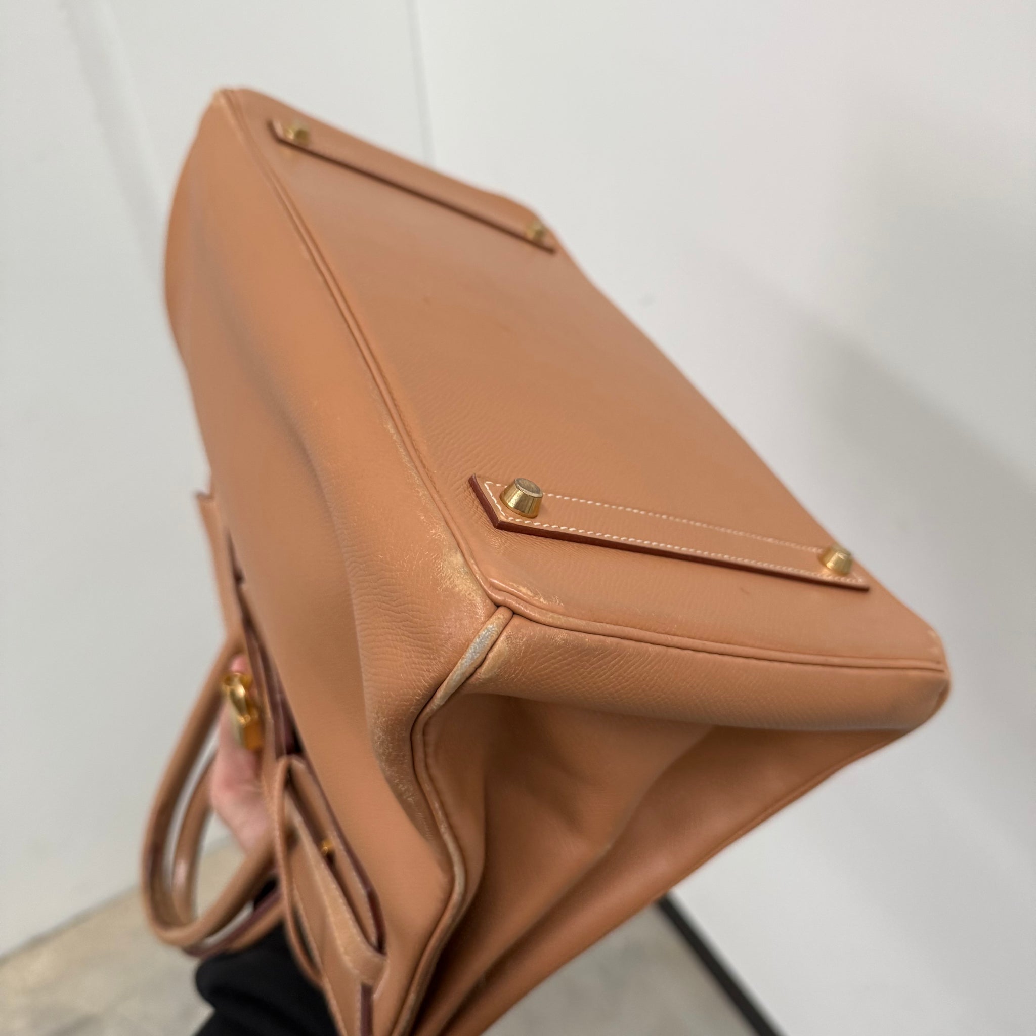 Hermes Birkin 35 Brown Leather Hand Bag