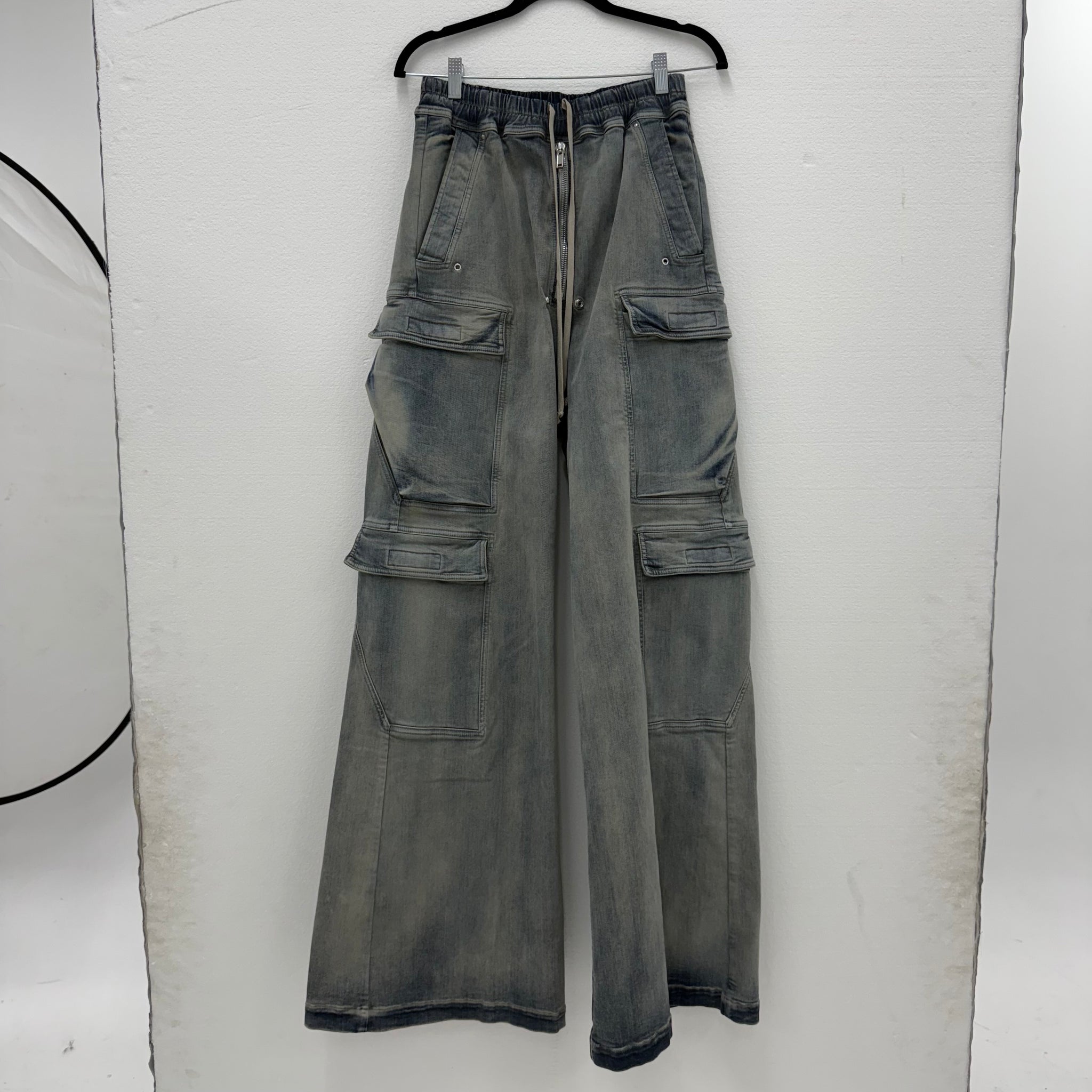 Rick Owens Washed Blue Belas Cargo Jeans Size XS (fits waist 28-34)