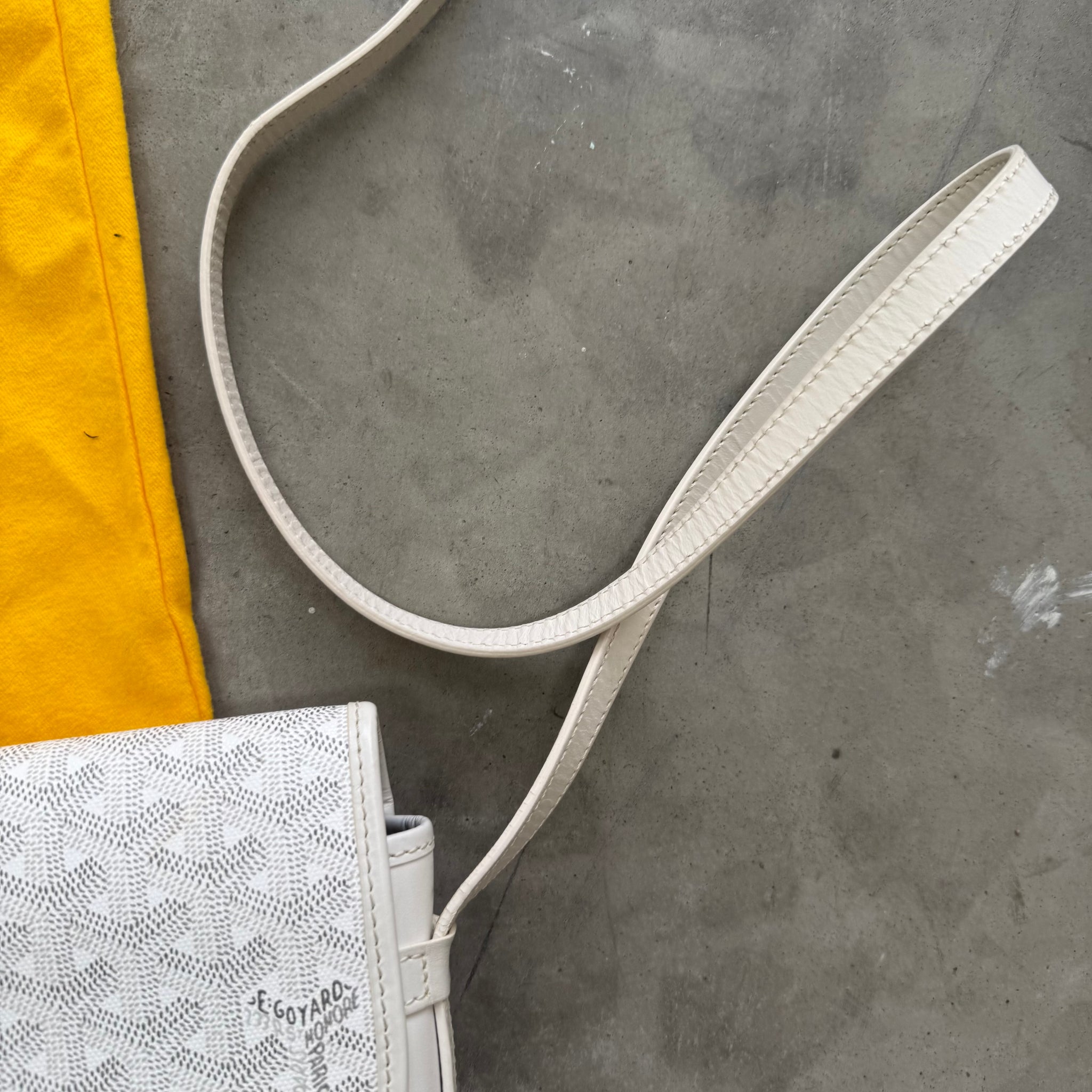 Goyard Belvedere PM Messenger Bag White