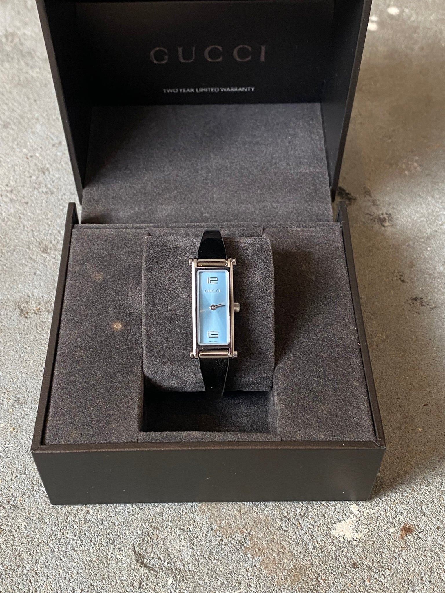Gucci 1500L Sky Blue Dial Watch