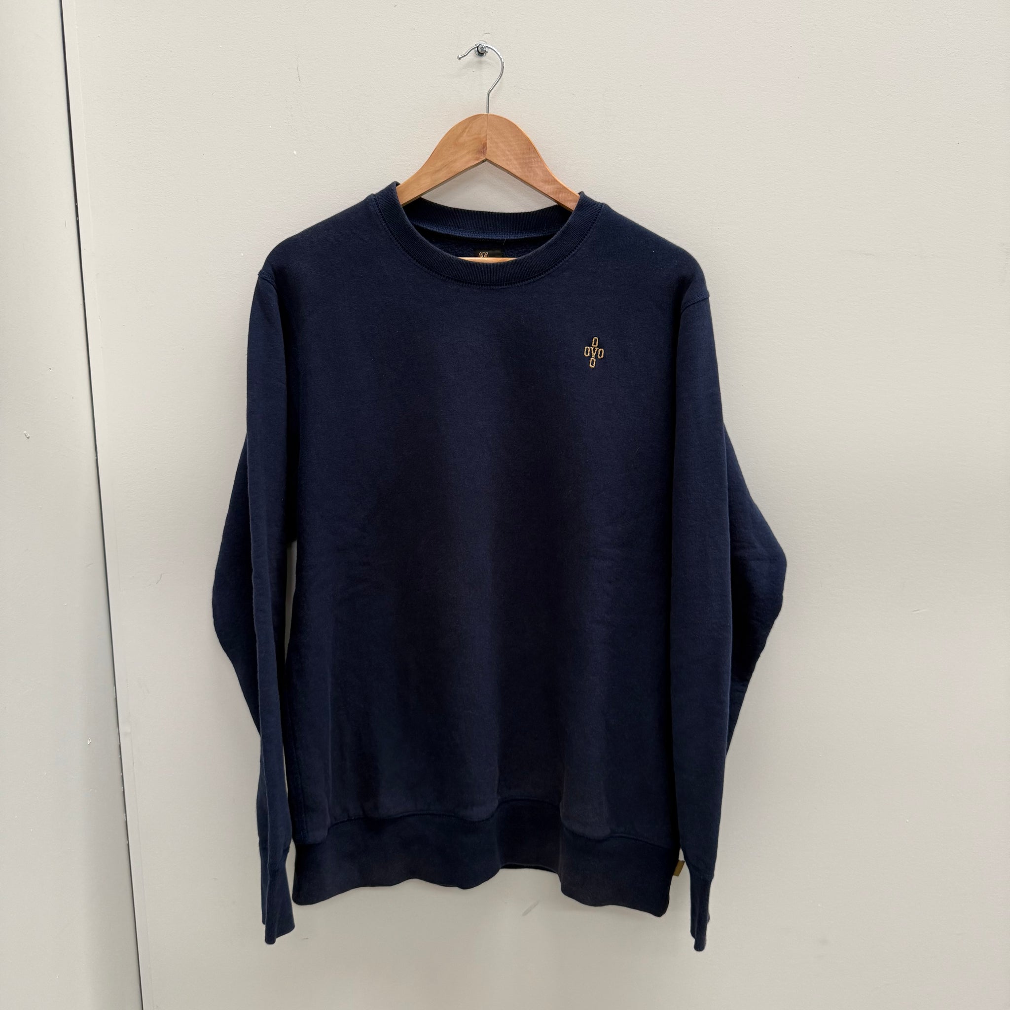 OVO Small Logo Crewneck Navy (Size L)