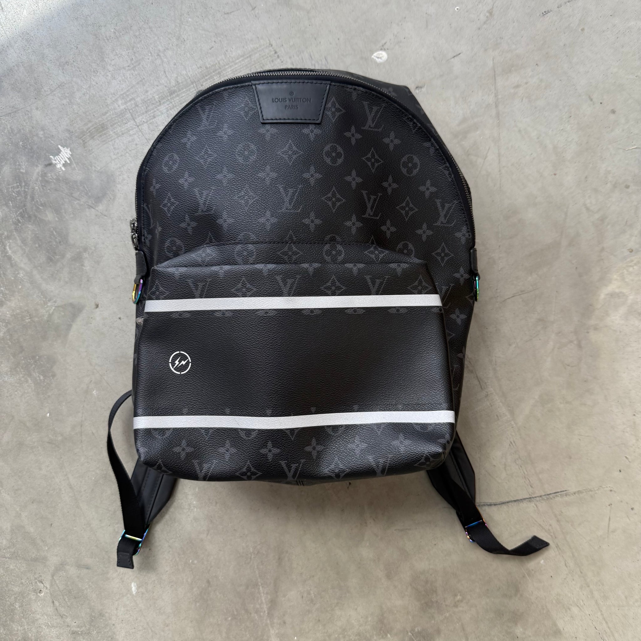 fragment louis vuitton backpack Louis Vuitton Fragment Monogram Eclipse Apollo Backpack Bag Black – Curated by Charbel