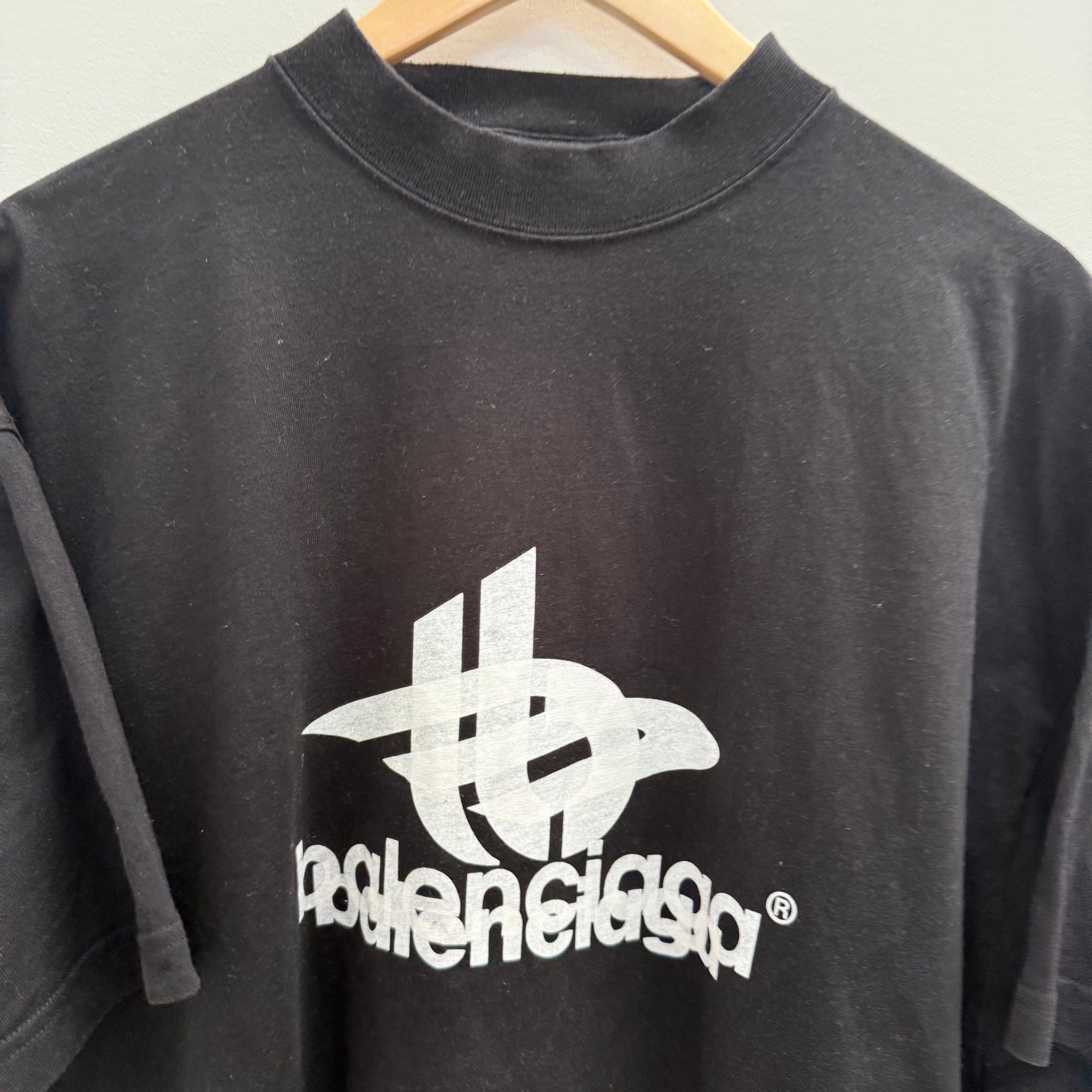 Balenciaga Layered 3B Logo Sports Black Tshirt (fits XL-XXL)