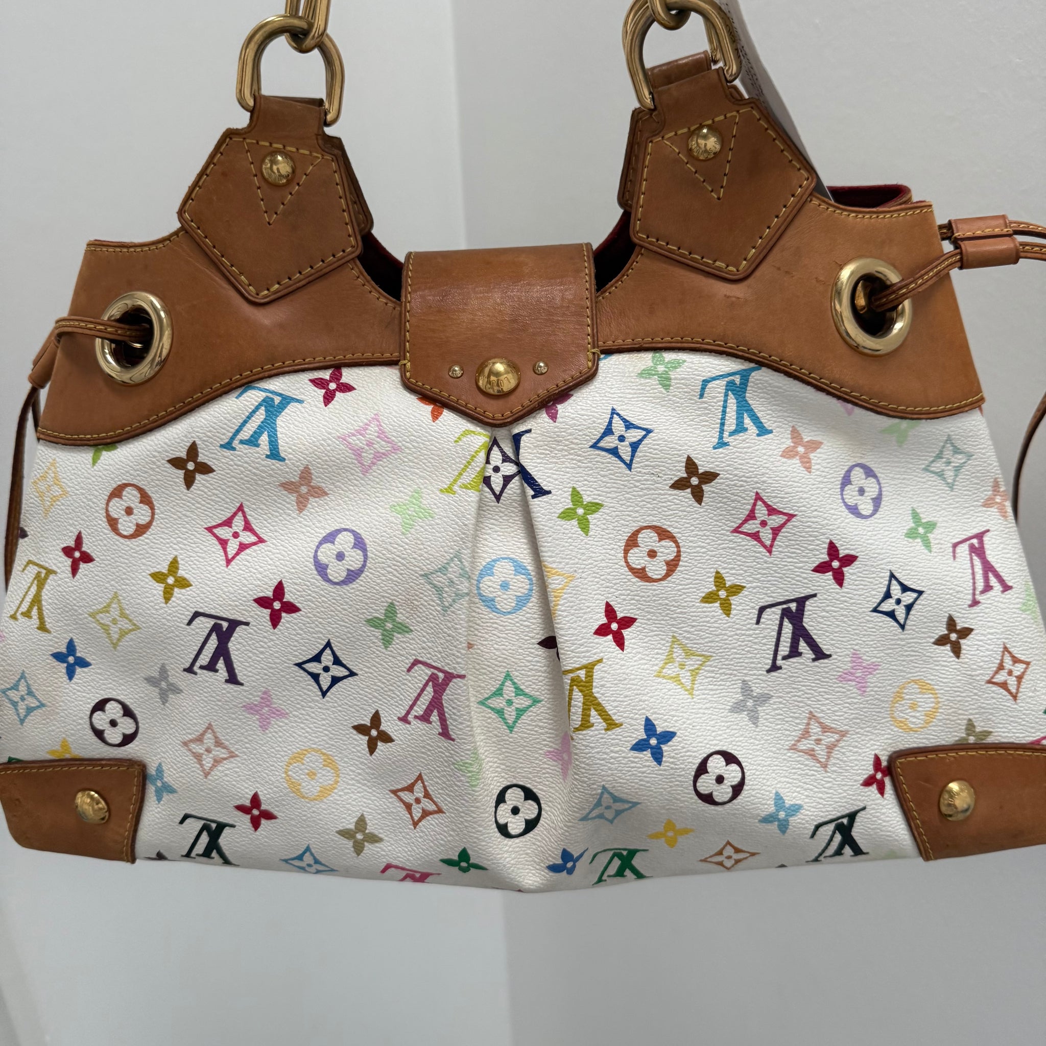 Louis Vuitton Takashi Murakami Ursula Hand Bag White