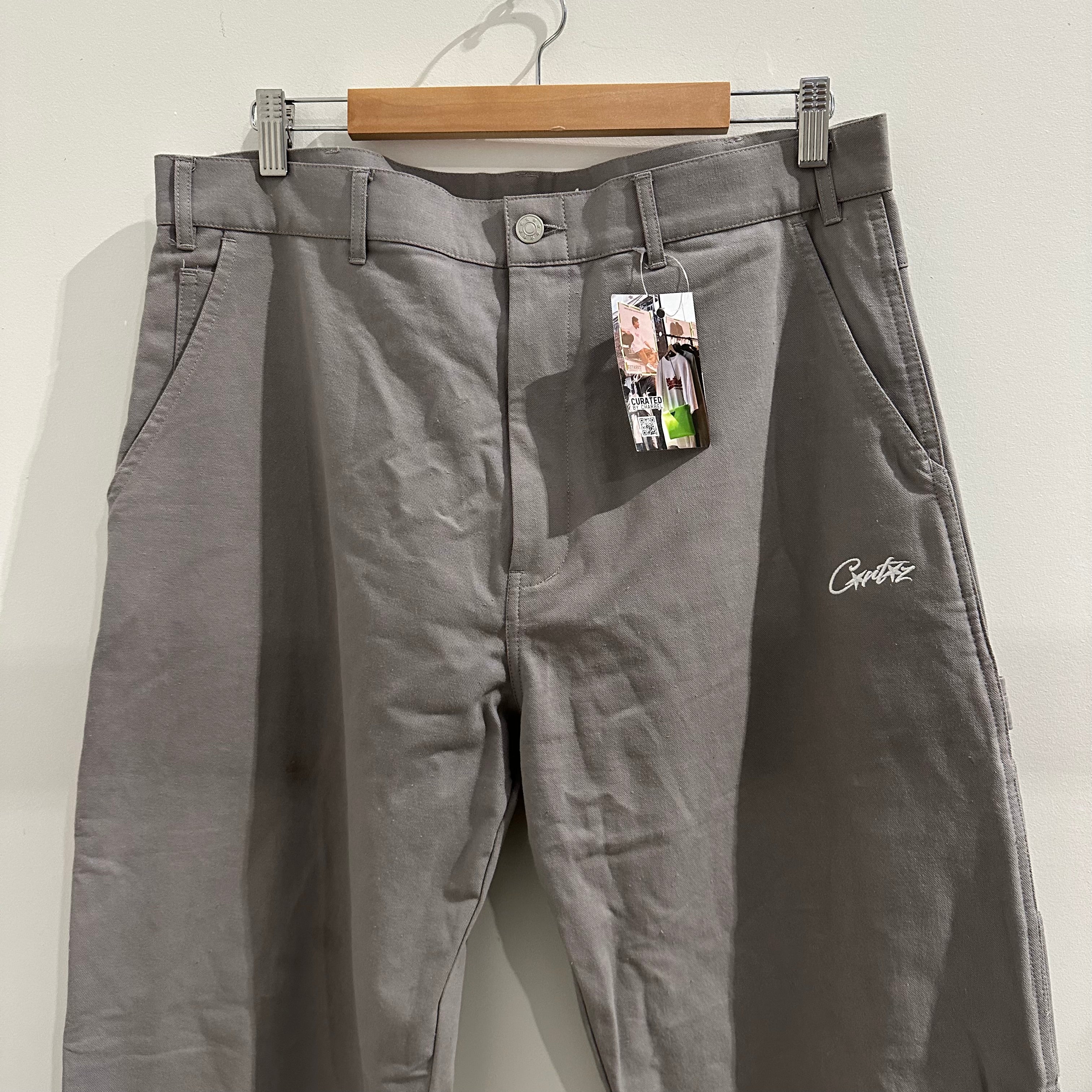 Corteiz Carpenter Work Pant Grey (Size XL) – Curated by Charbel