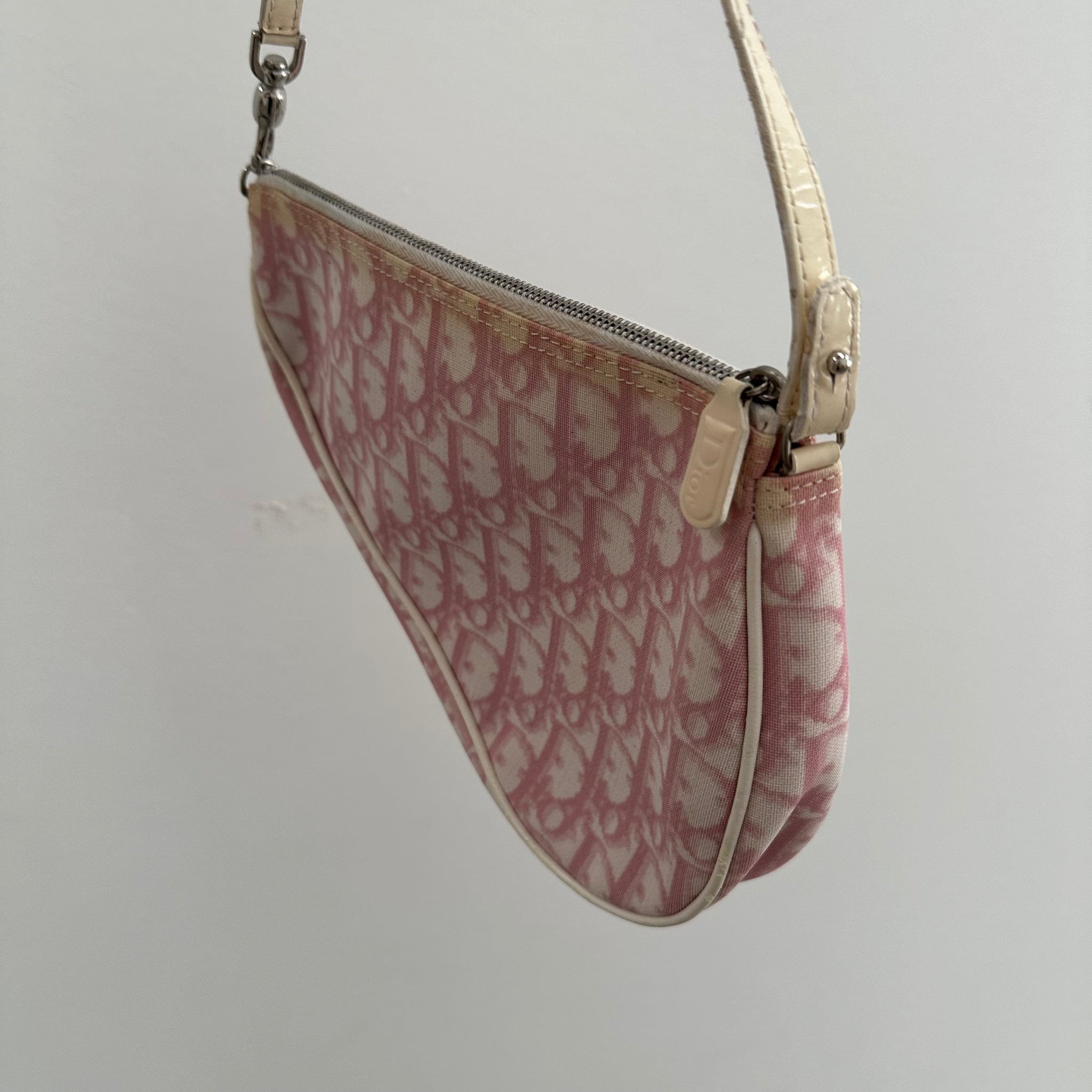Dior Pink Trotter Saddle Bag