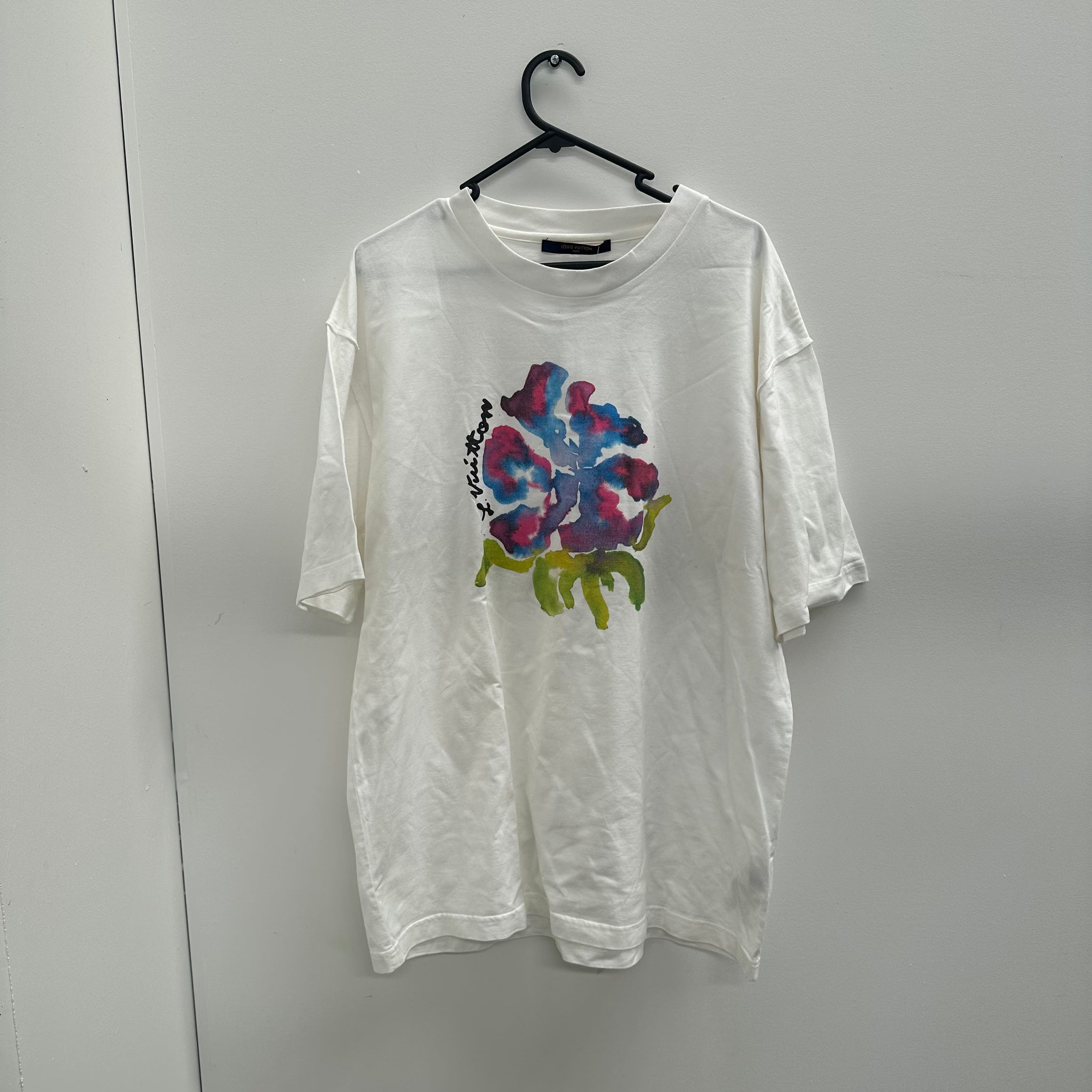 Louis Vuitton Flower Logo Tee White Size XXL