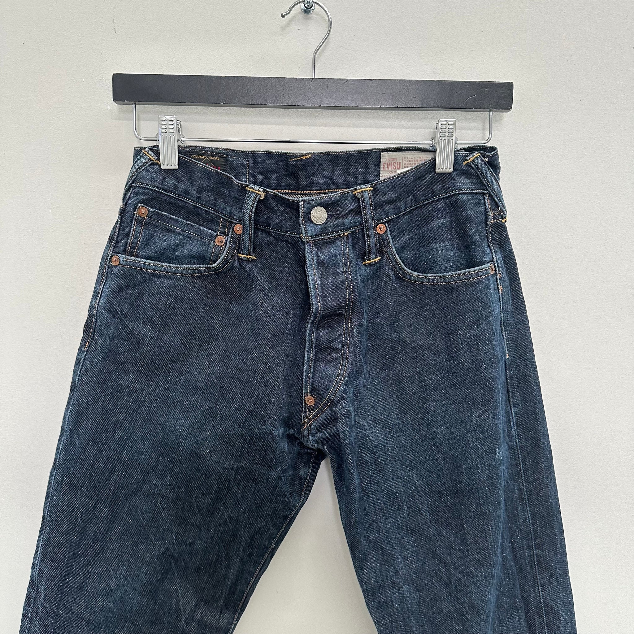 Evisu White Maniac Logo Denim (28 x)