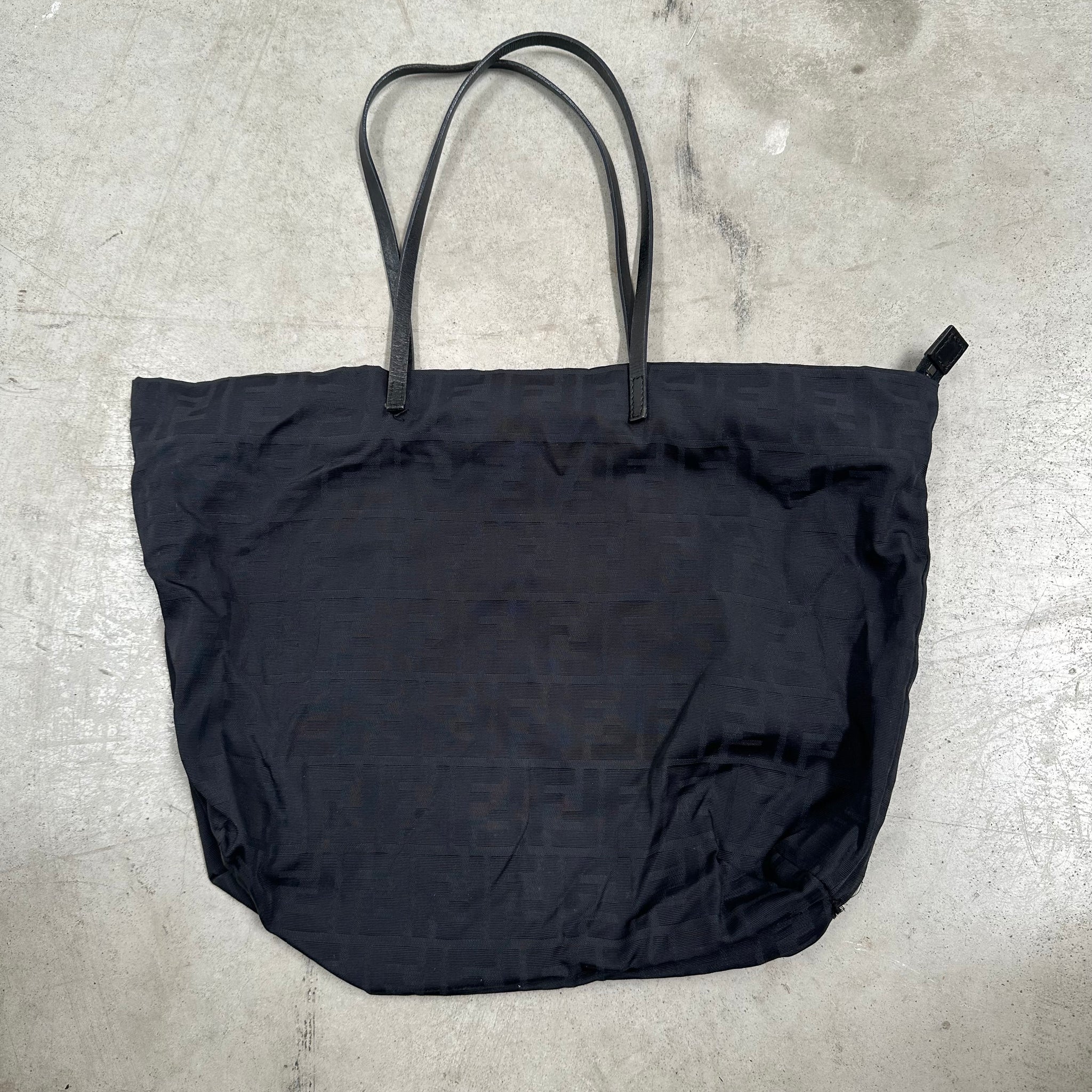Fendi Zucca Tote Bag Black