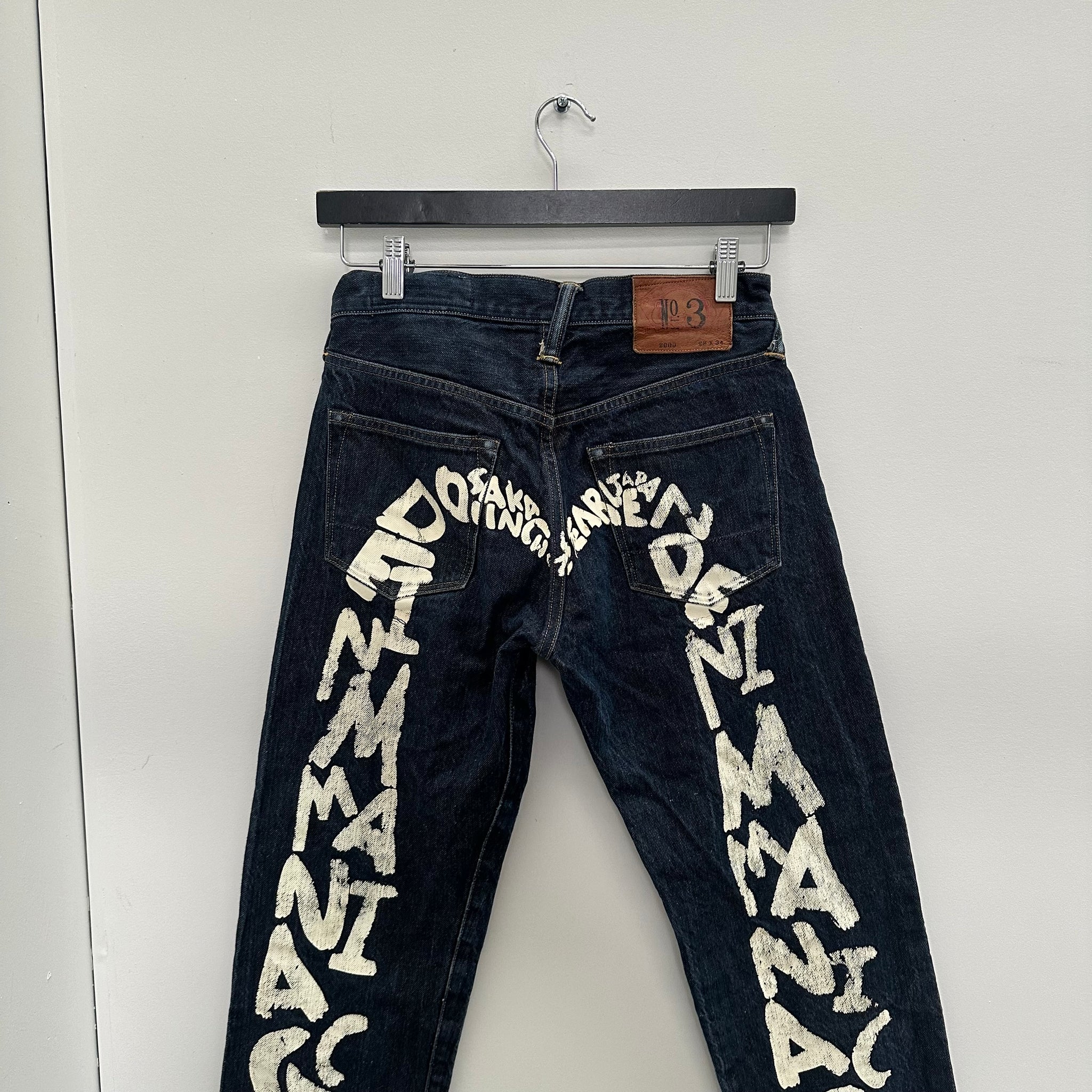 Evisu White Maniac Logo Denim (28 x)