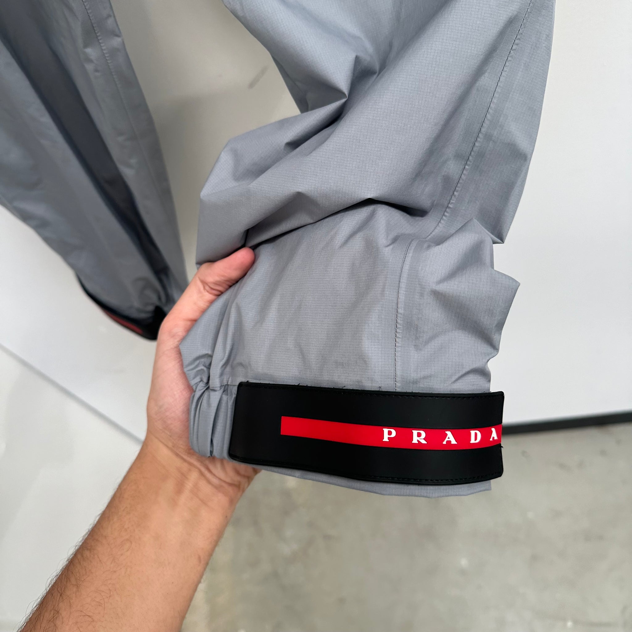 Prada Linea Rossa Grey Nylon Pants 2018