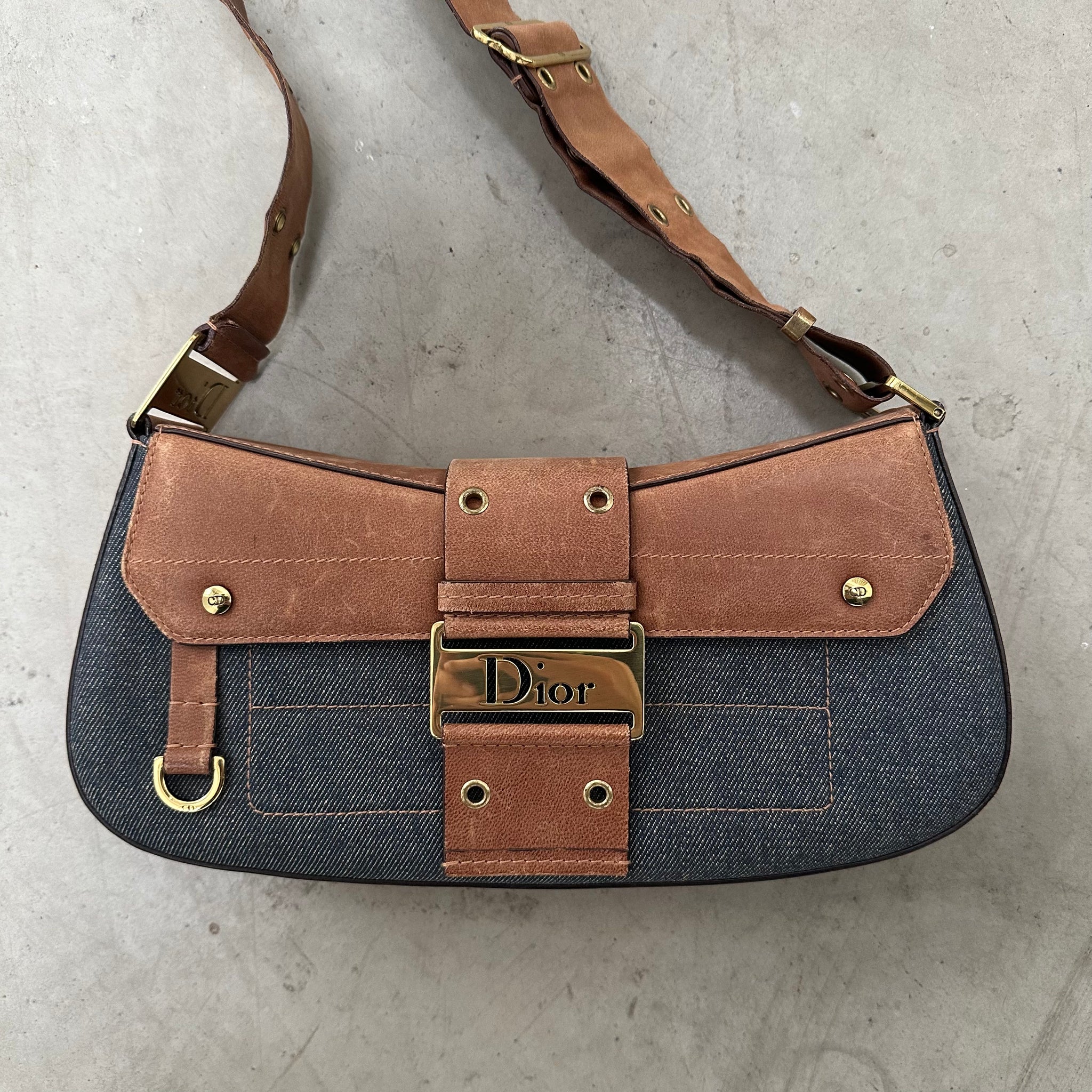 Christian Dior Denim Street Chic Columbus Bag