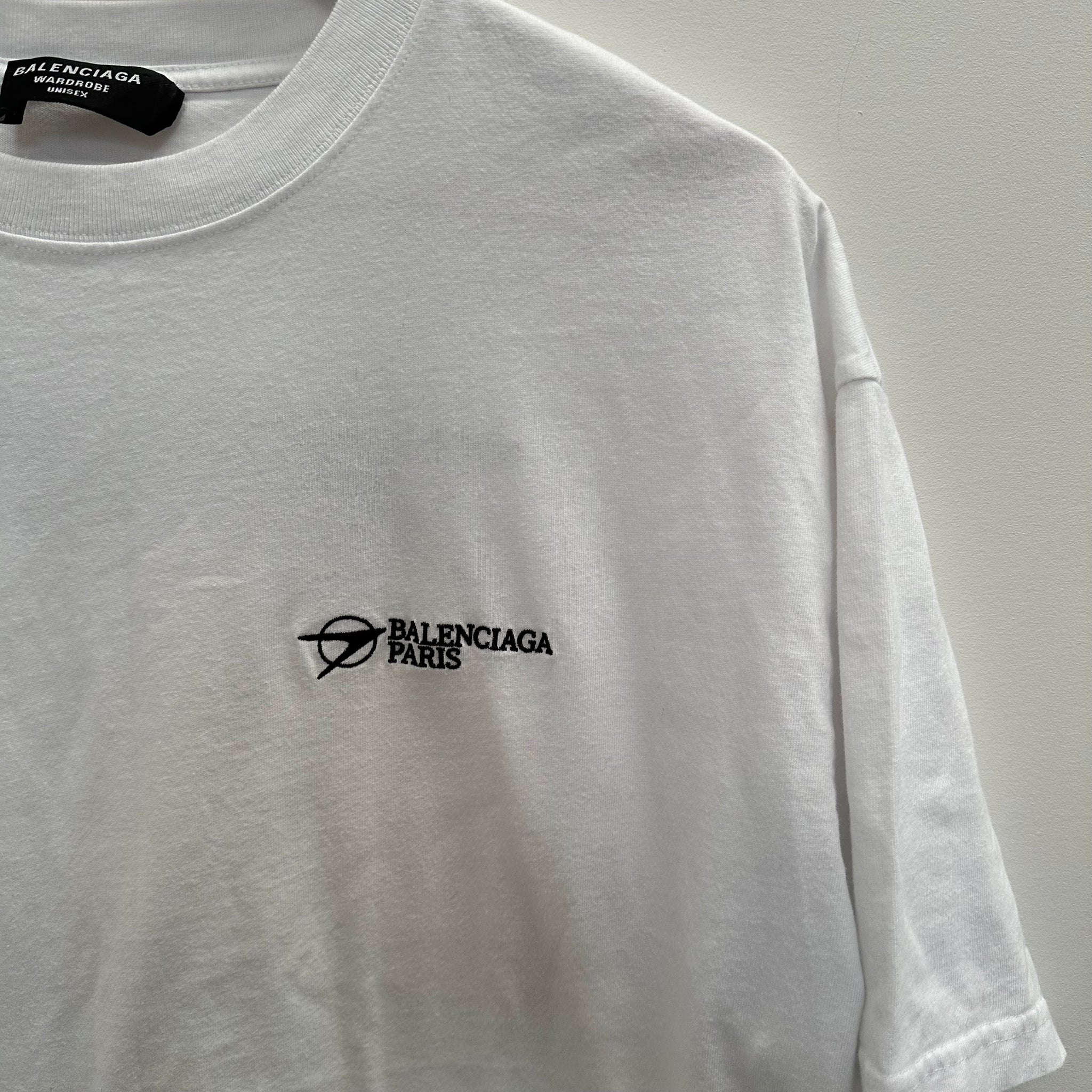 Balenciaga Corporate Logo Tshirt White (Size L)
