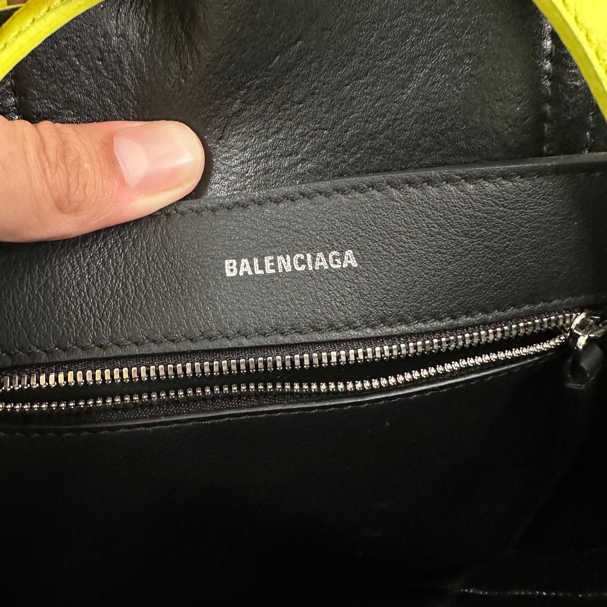 Balenciaga Yellow XXS Everyday Leather Shopping Tote