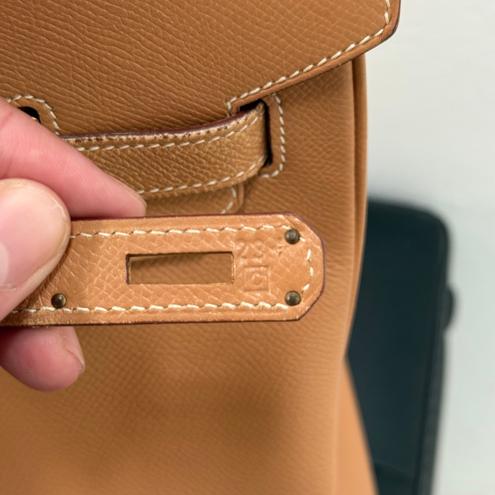 Hermes Birkin 35 Brown Leather Hand Bag