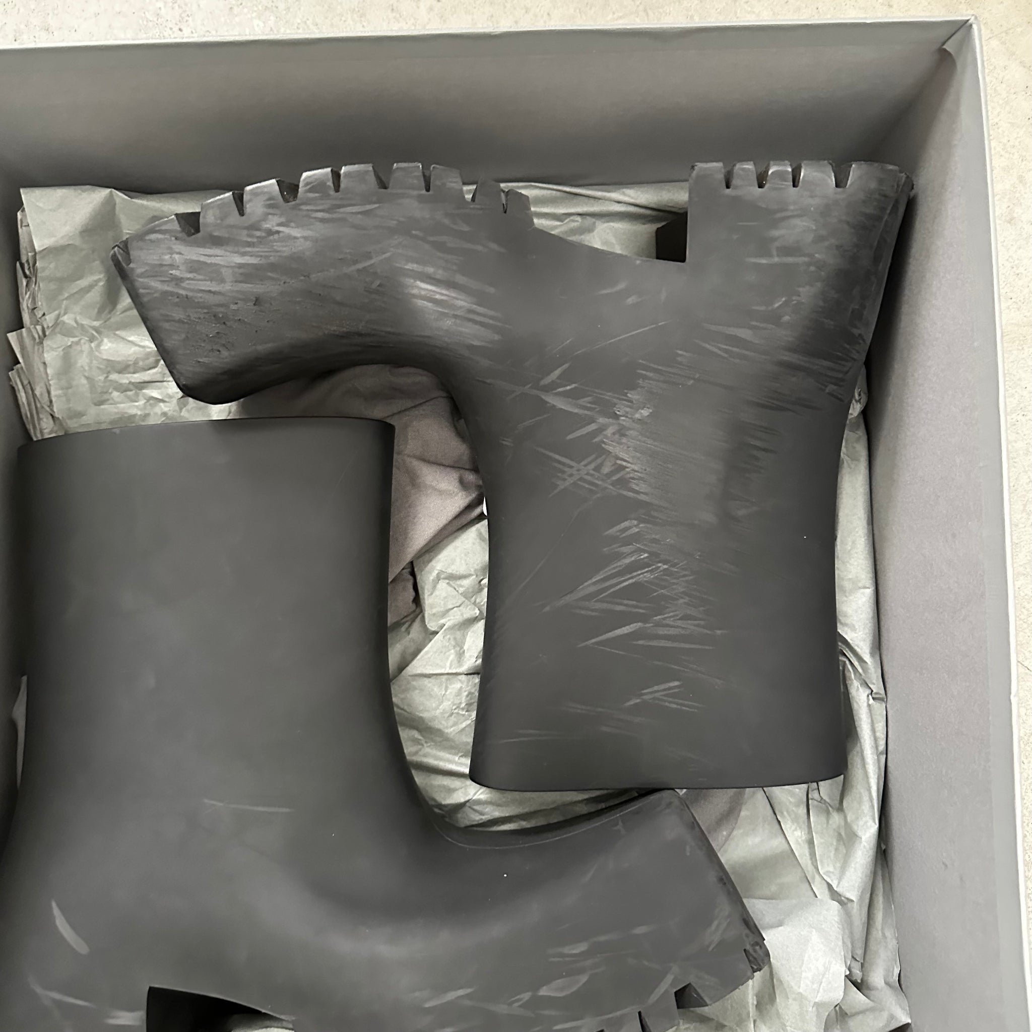 Balenciaga Trooper Rubber Boot Black (EU42/US9)