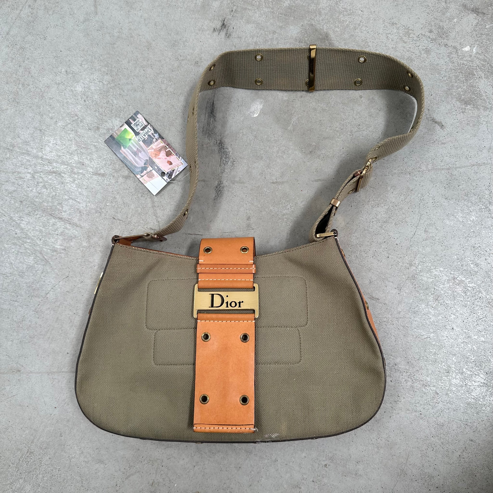 Christian Dior Green Street Chic Large Columbus Bag
