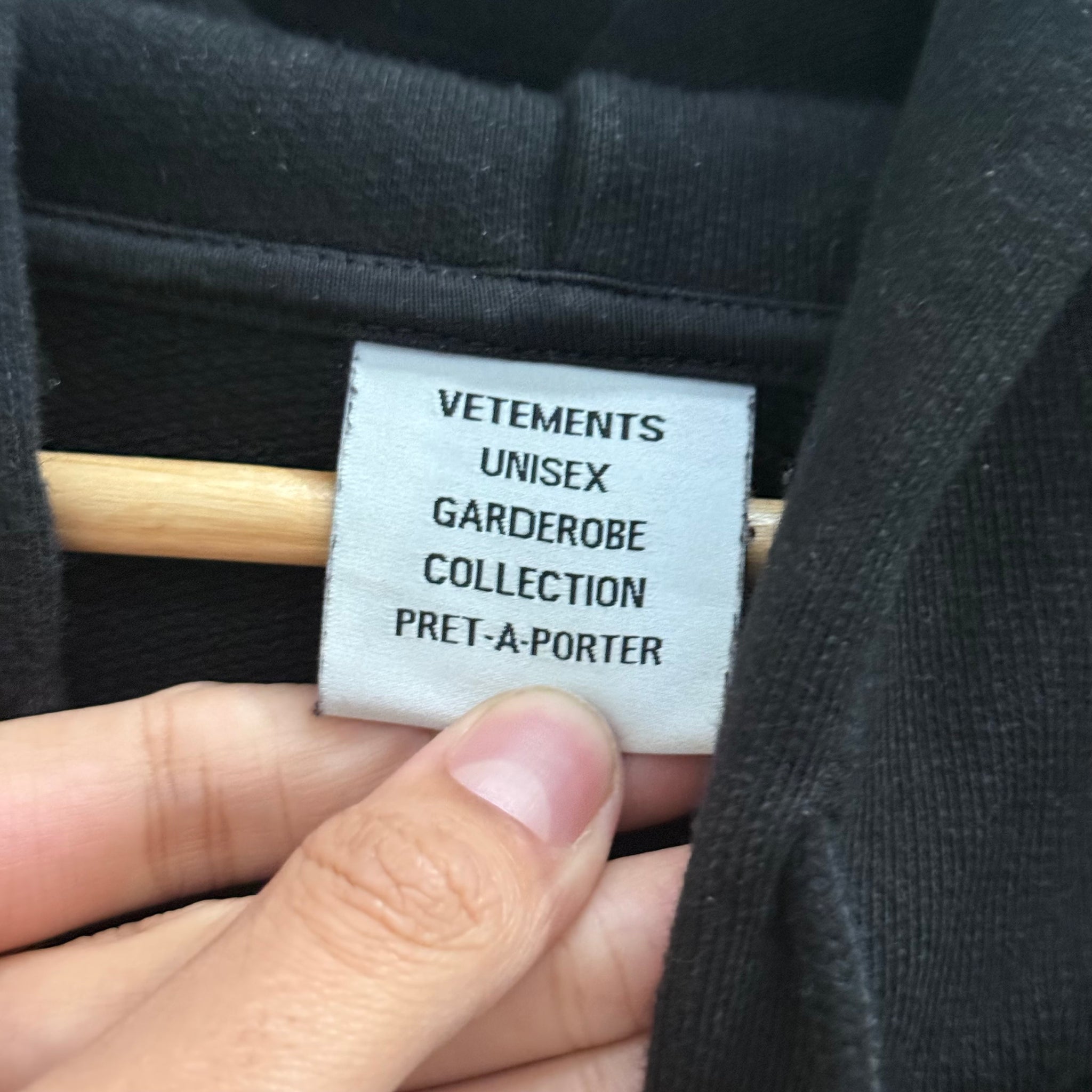 Vetements Restricted Rated R Oversized Black Hoodie (fits L-XL)