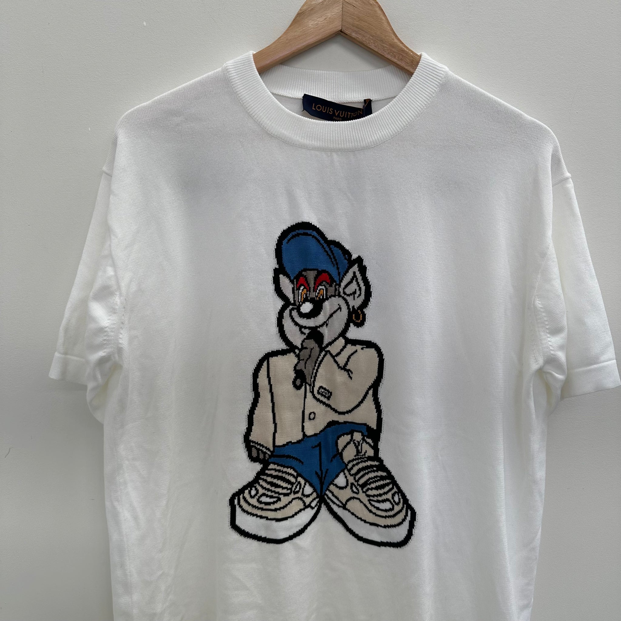 Louis Vuitton Pre SS23 Graphic Short Sleeve Knit Tshirt (Size M)