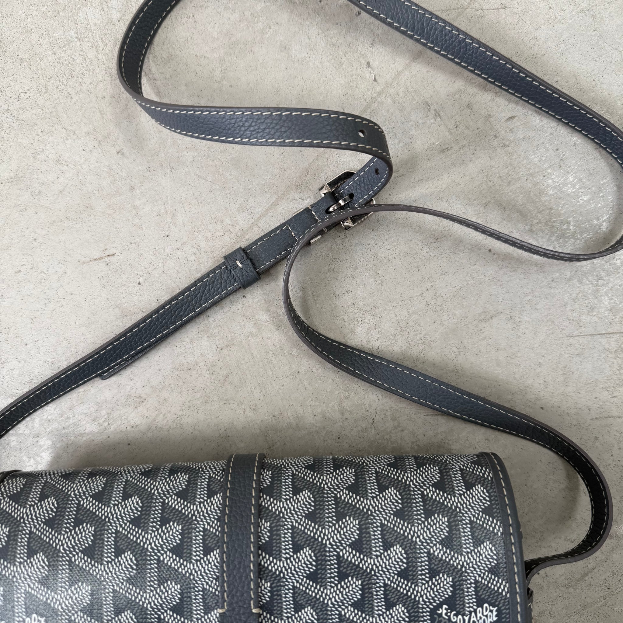 Goyard Belvedere PM Messenger Bag Grey
