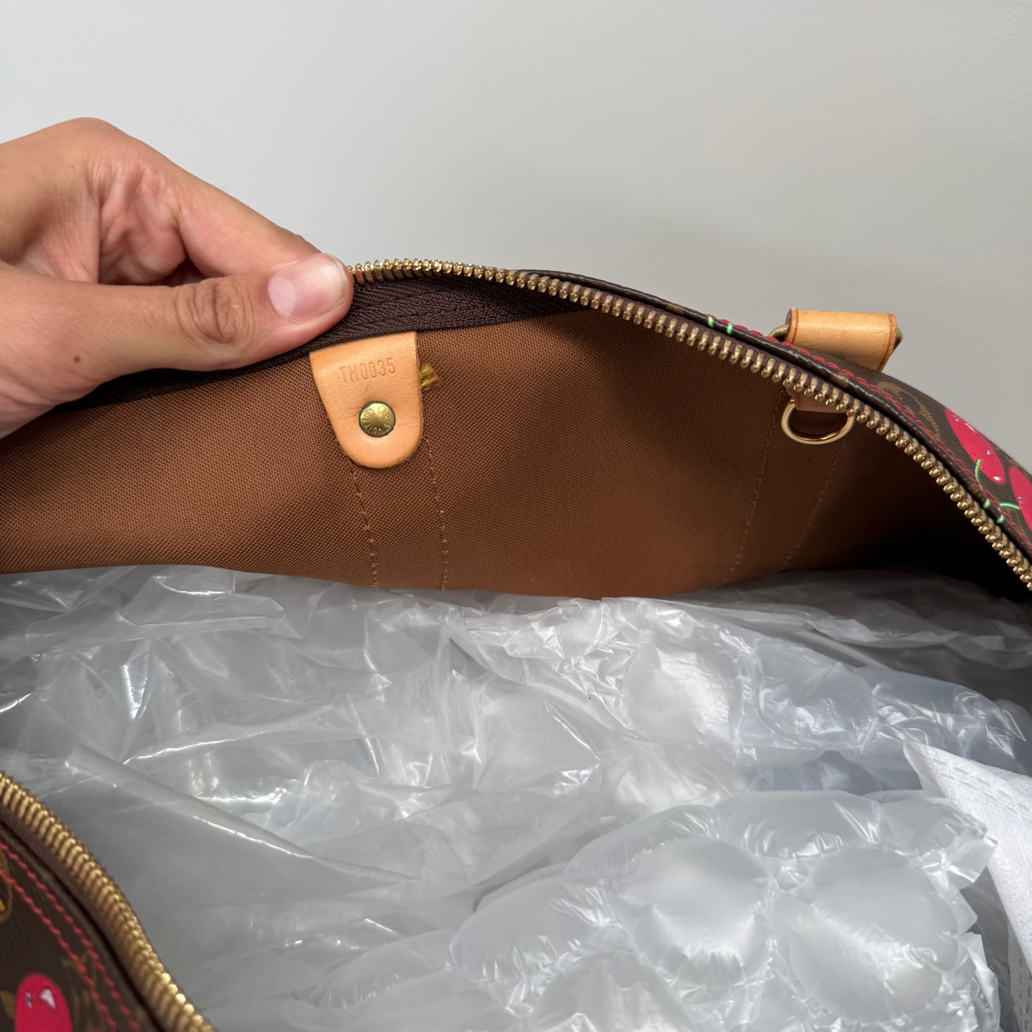 Louis Vuitton Takashi Murakami Keepall Cherry 45