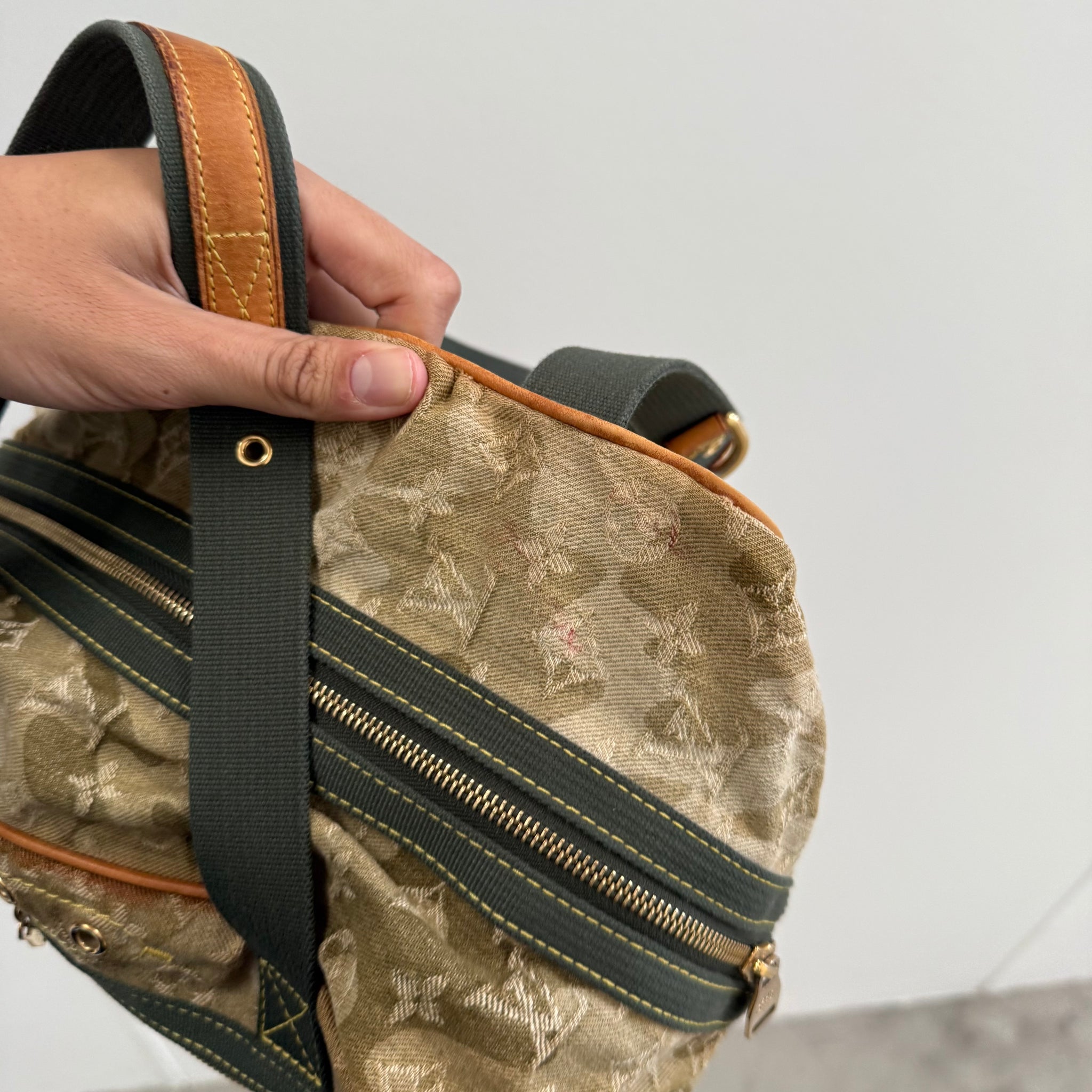 Louis Vuitton Takashi Murakami Denim Monogramouflage Jasmine Shoulder Bag
