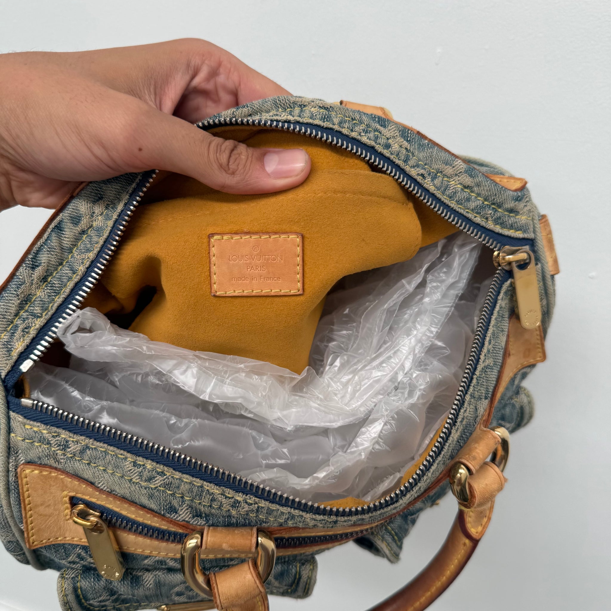 Louis Vuitton Monogram Denim Neo Speedy Blue