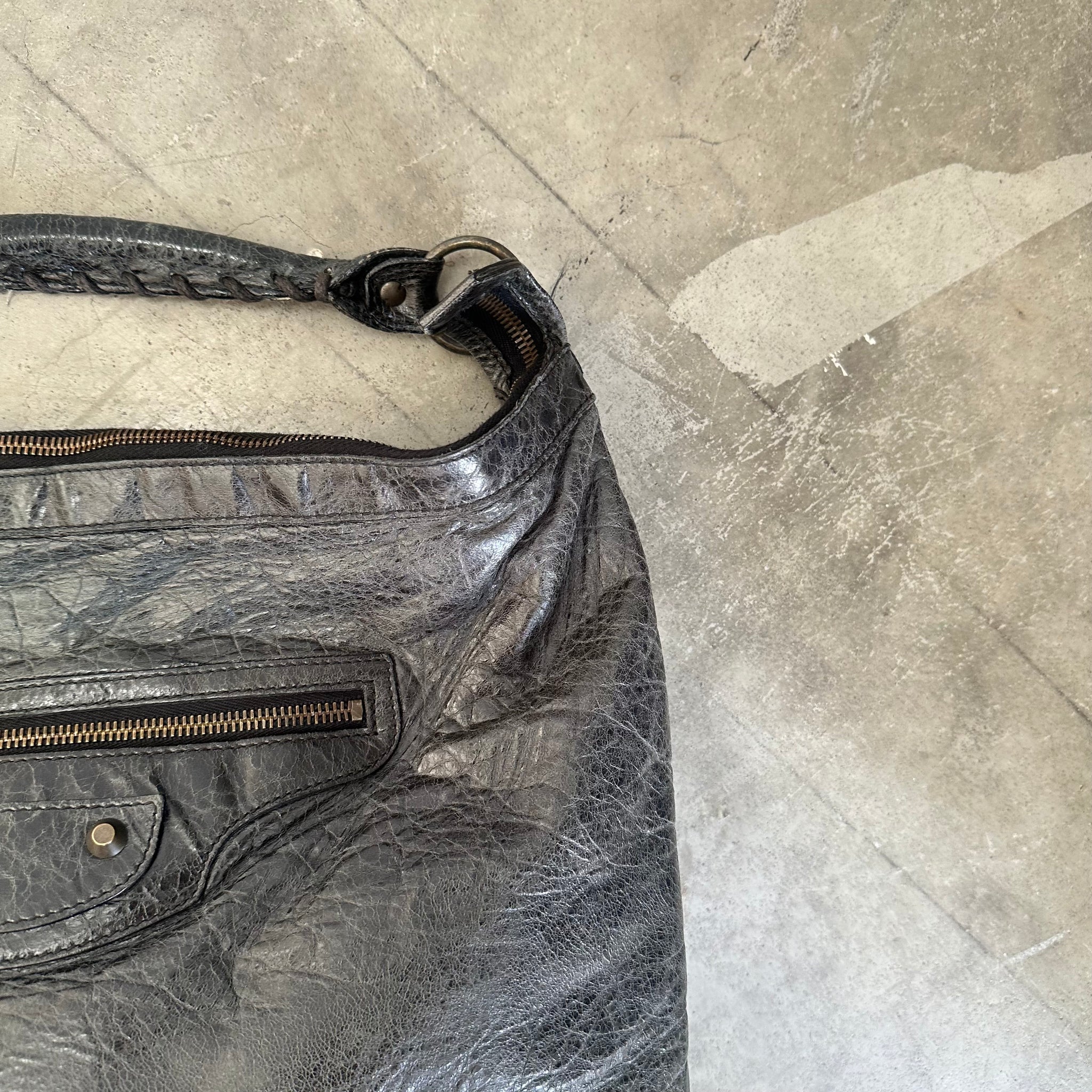 Balenciaga The Day Editors Shoulder Bag Black