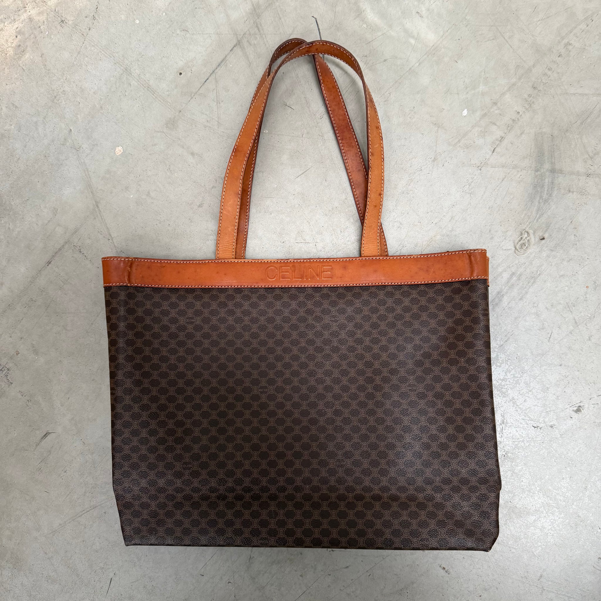 Celine Macadam Canvas Tote Bag