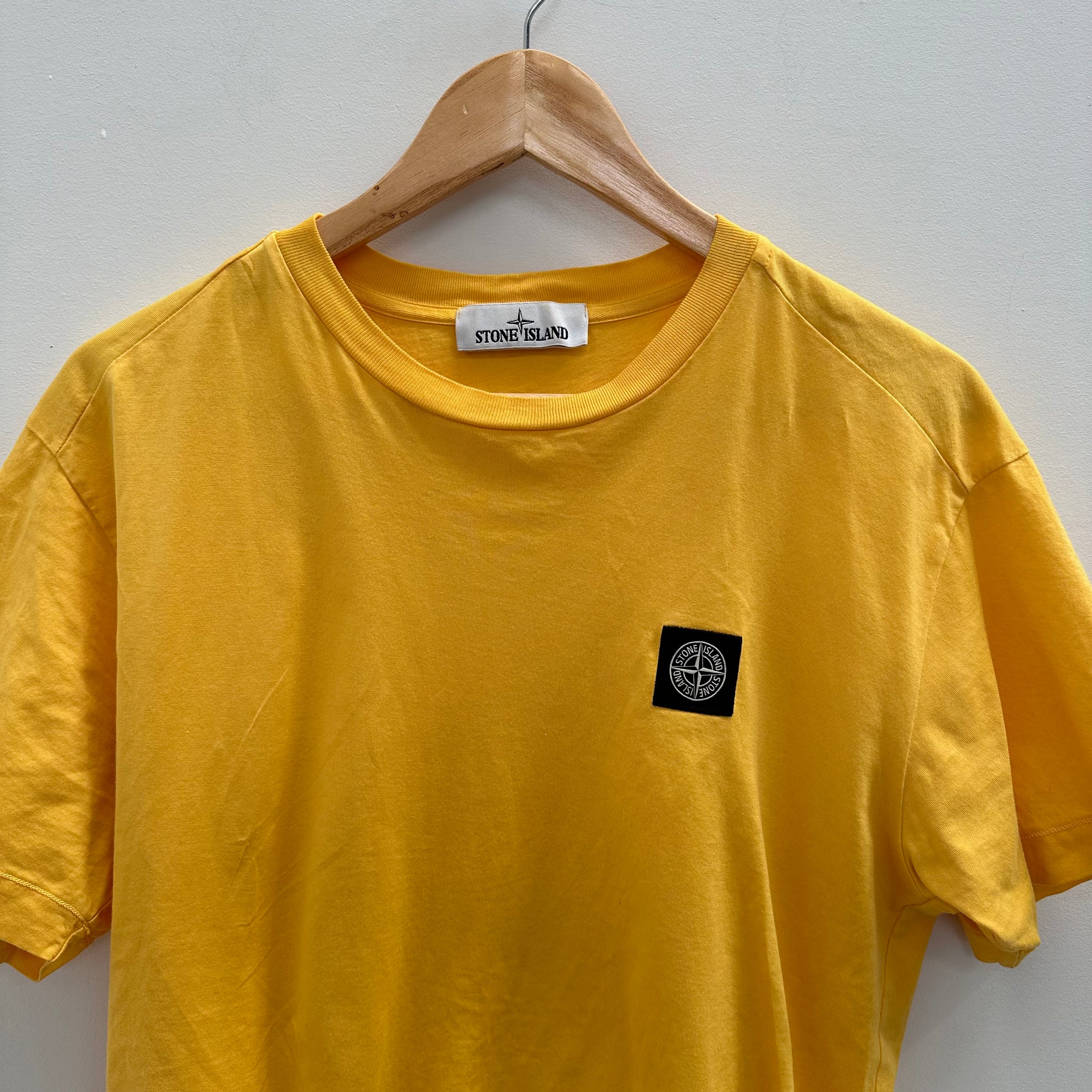 Stone Island Compass Tee Yellow (Size M)